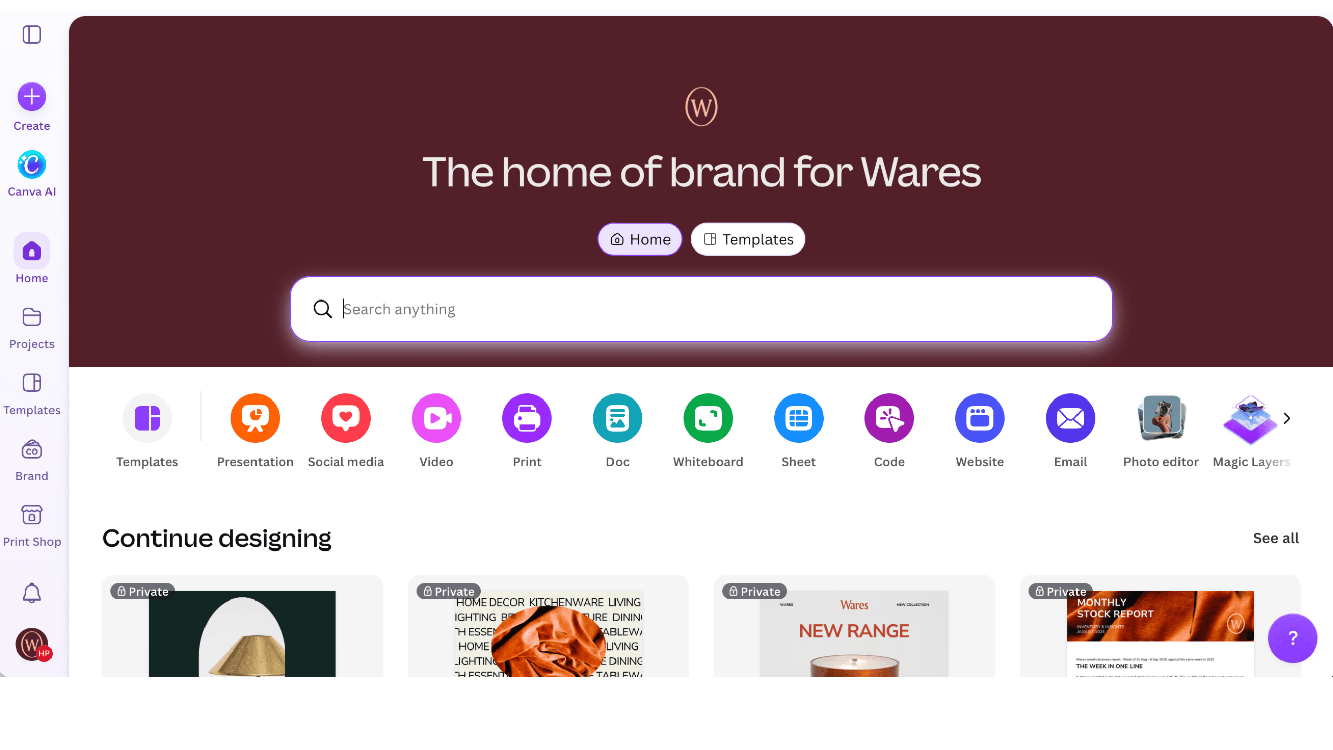 Wares Brand Kit Canva