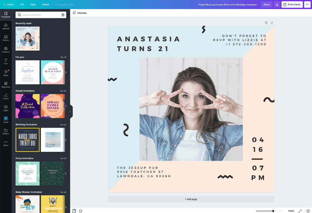 How to make a birthday invitation - Canva How to make a birthday invitation - Canva