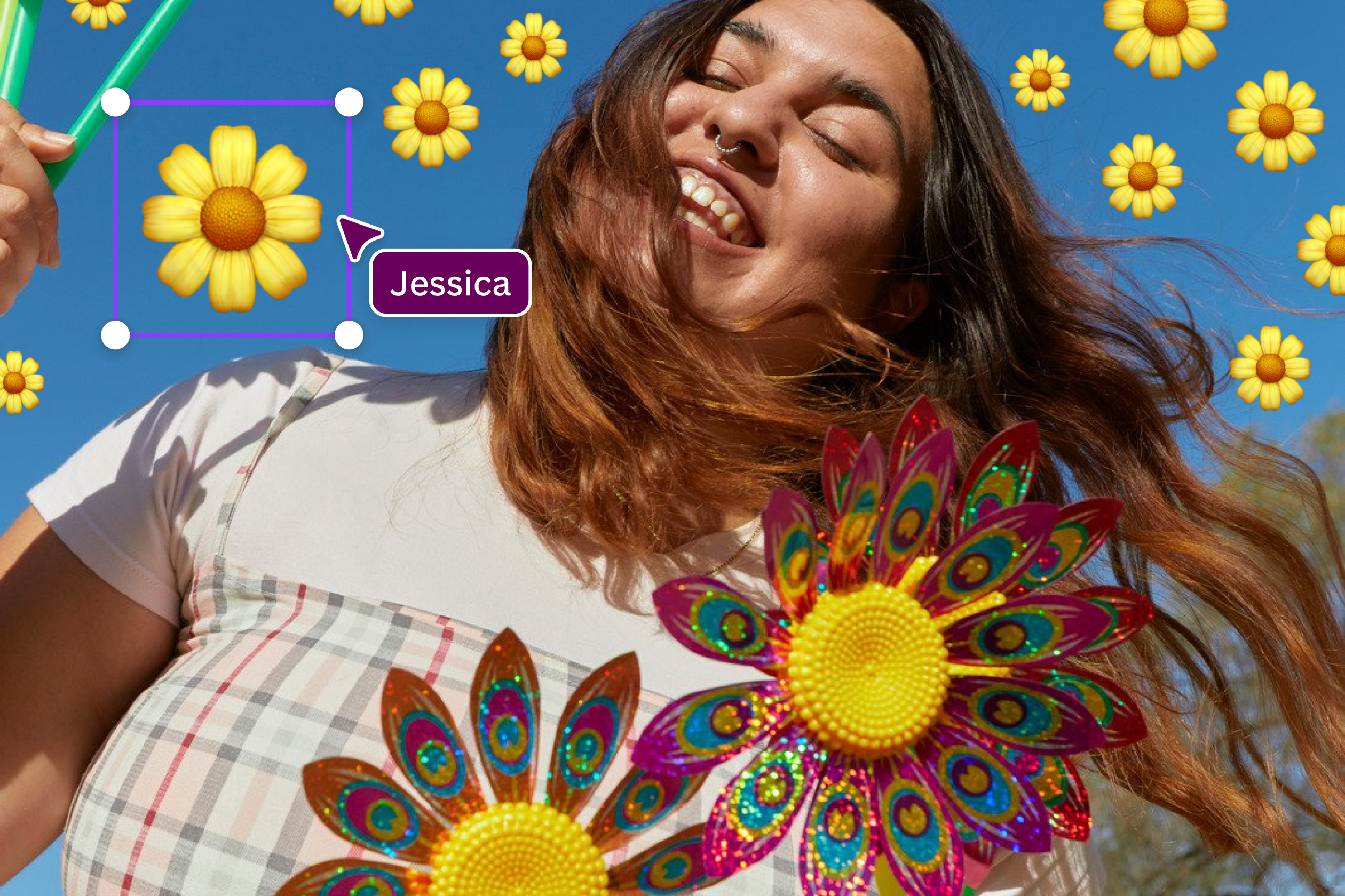 Add playful emojis to your photos Add playful emojis to your photos