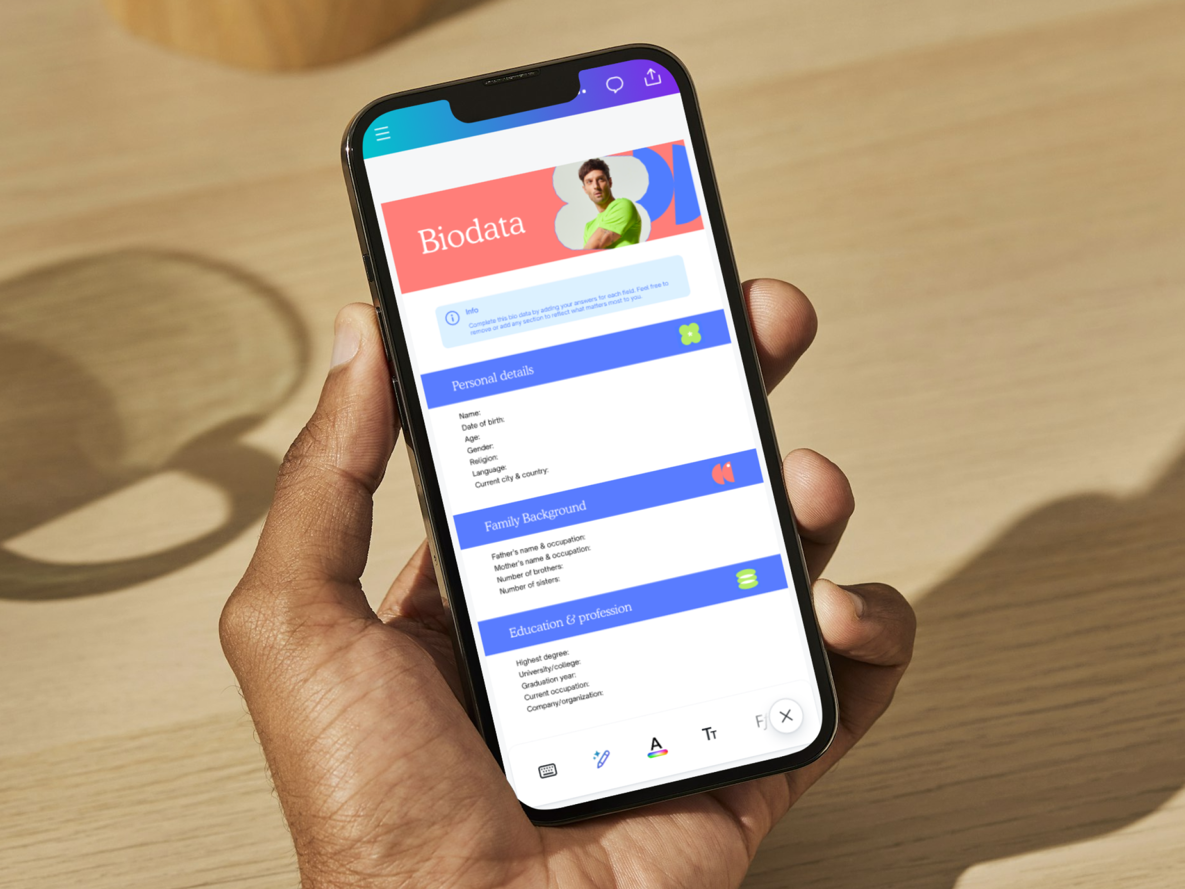 How to write biodata? (Tips and examples) | Canva