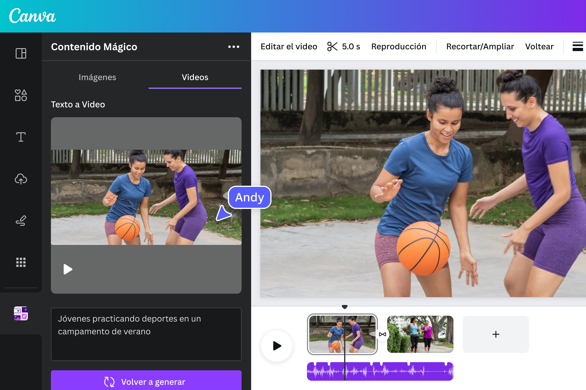 Añade texto a Multimedia Mágica para generar videos con IA Añade texto a Multimedia Mágica para generar videos con IA