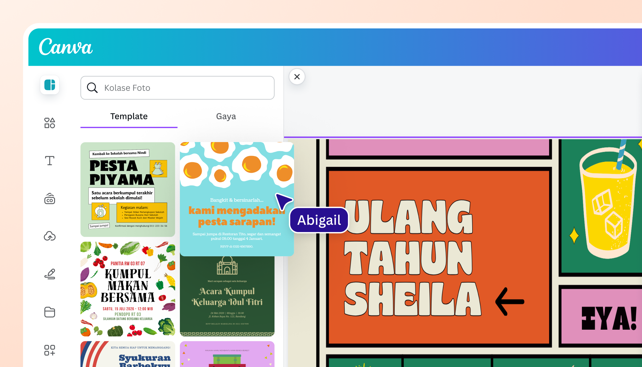 membuat kartu undangan