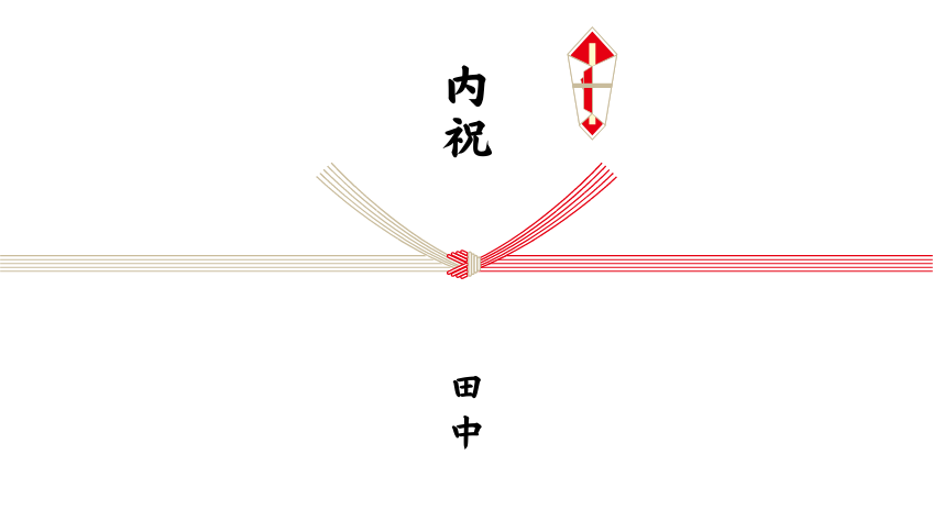 結婚内祝いのしを今すぐ作成！