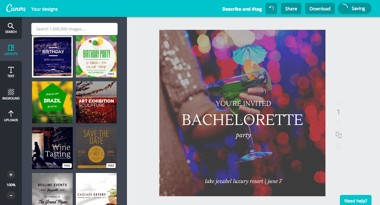 Create a bachelorette party invitation in canva Create a bachelorette party invitation in canva