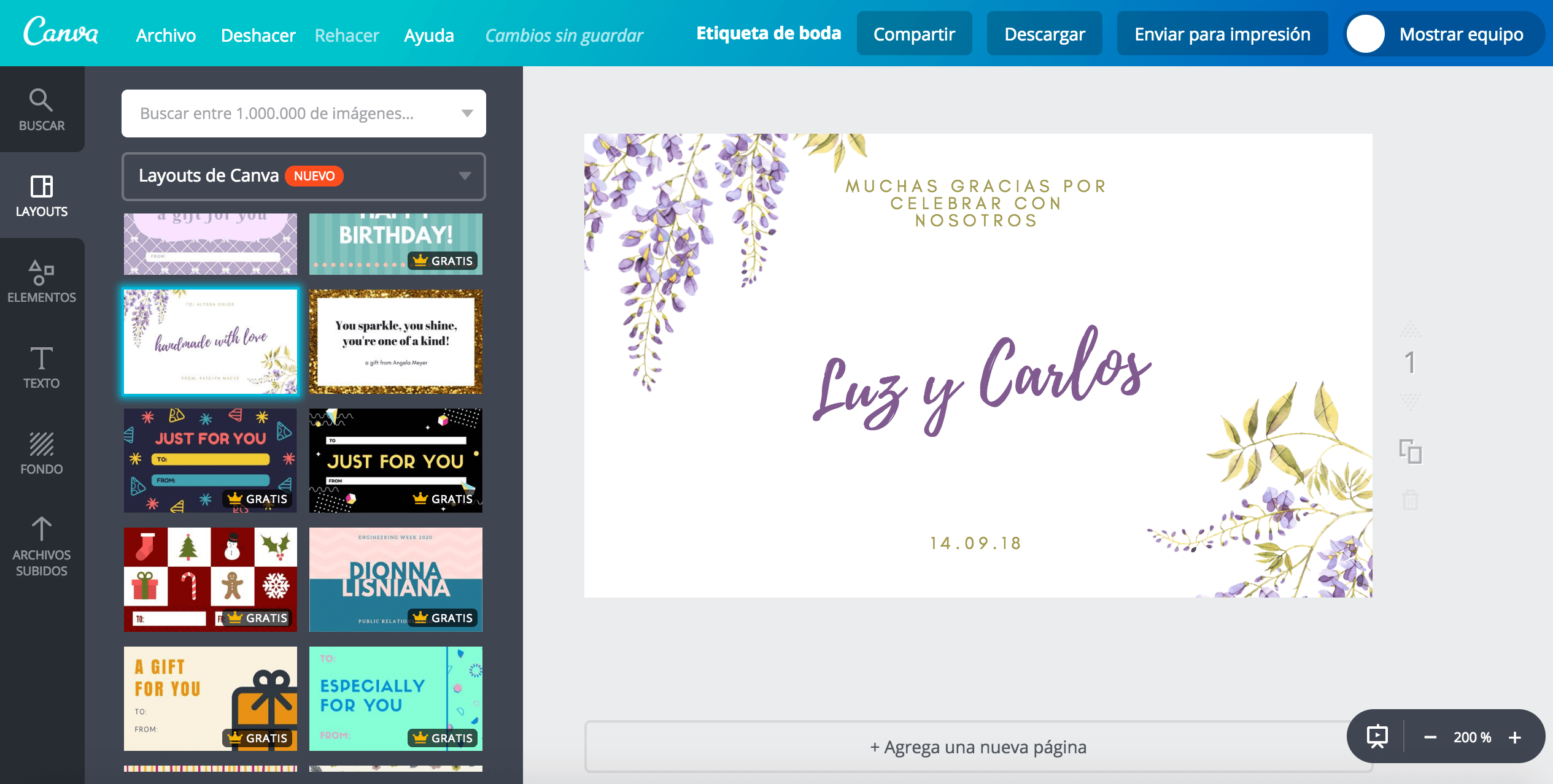 Etiquetas para boda Etiquetas para boda