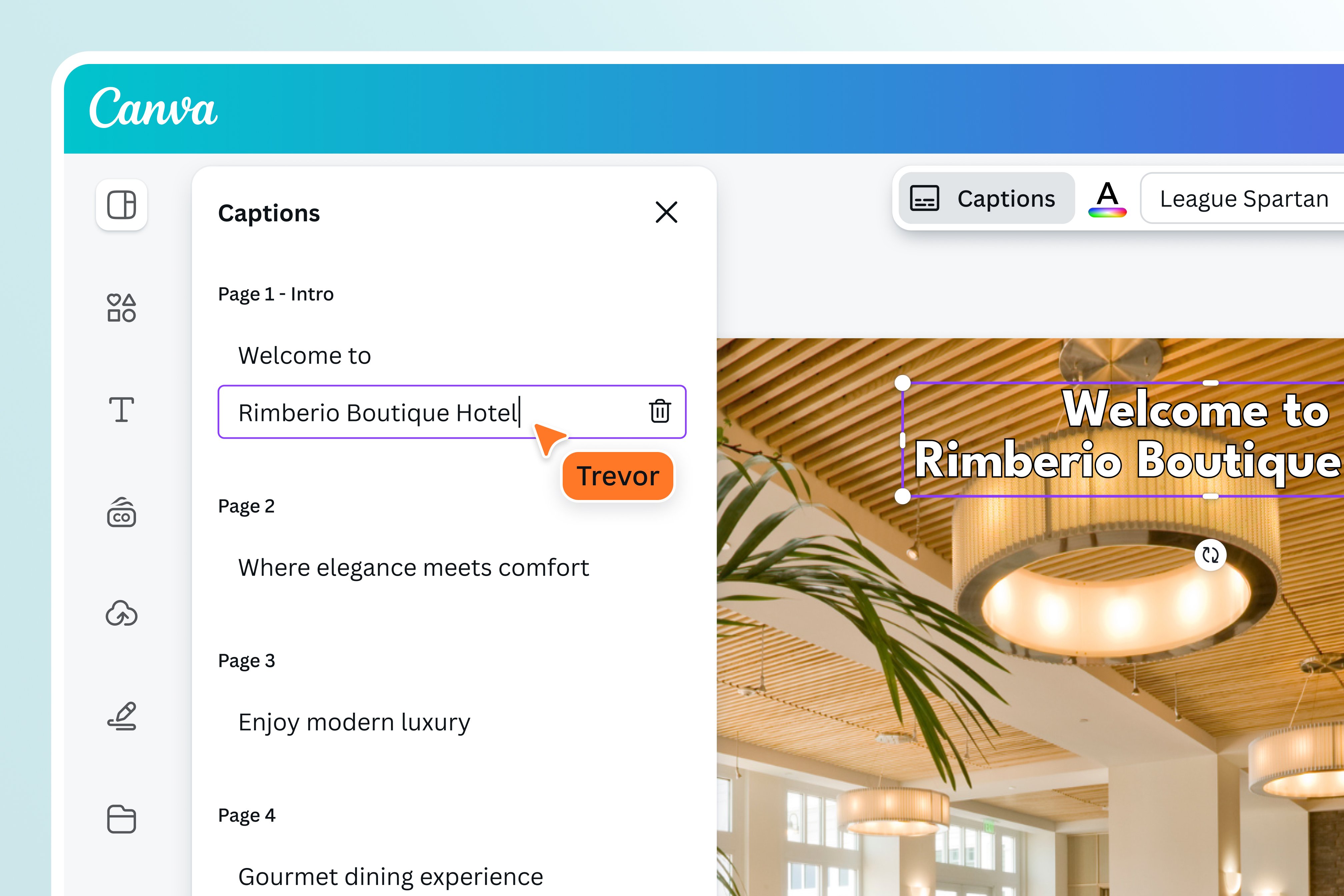Add intro captions to your video