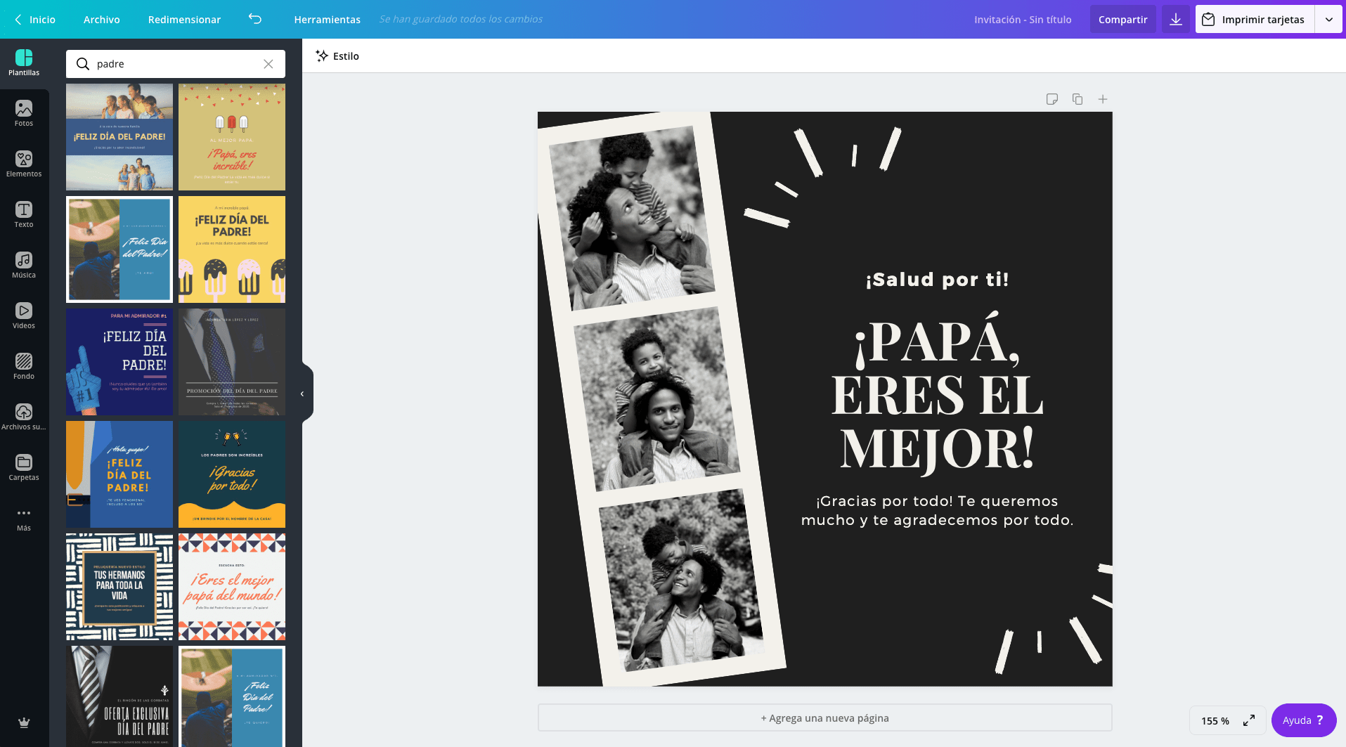 Invitaciones para el Día del Padre