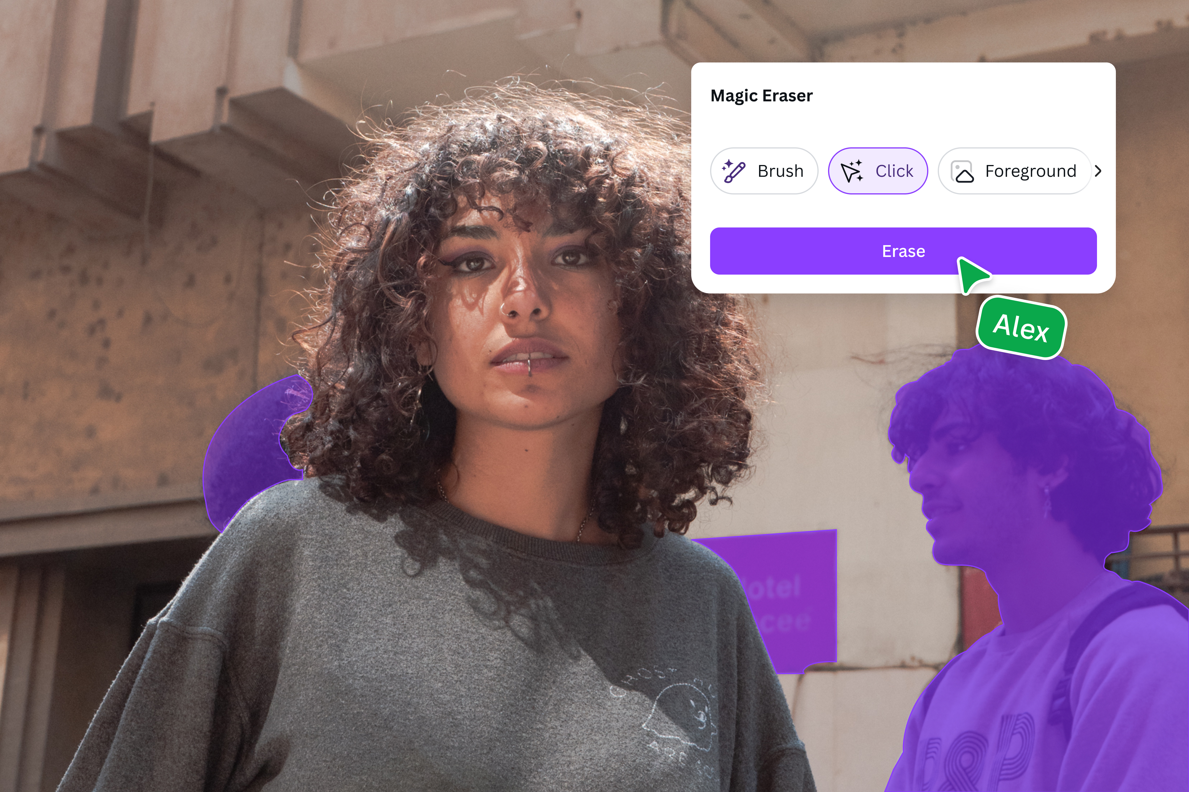 Remove objects from your photo with Magic Eraser