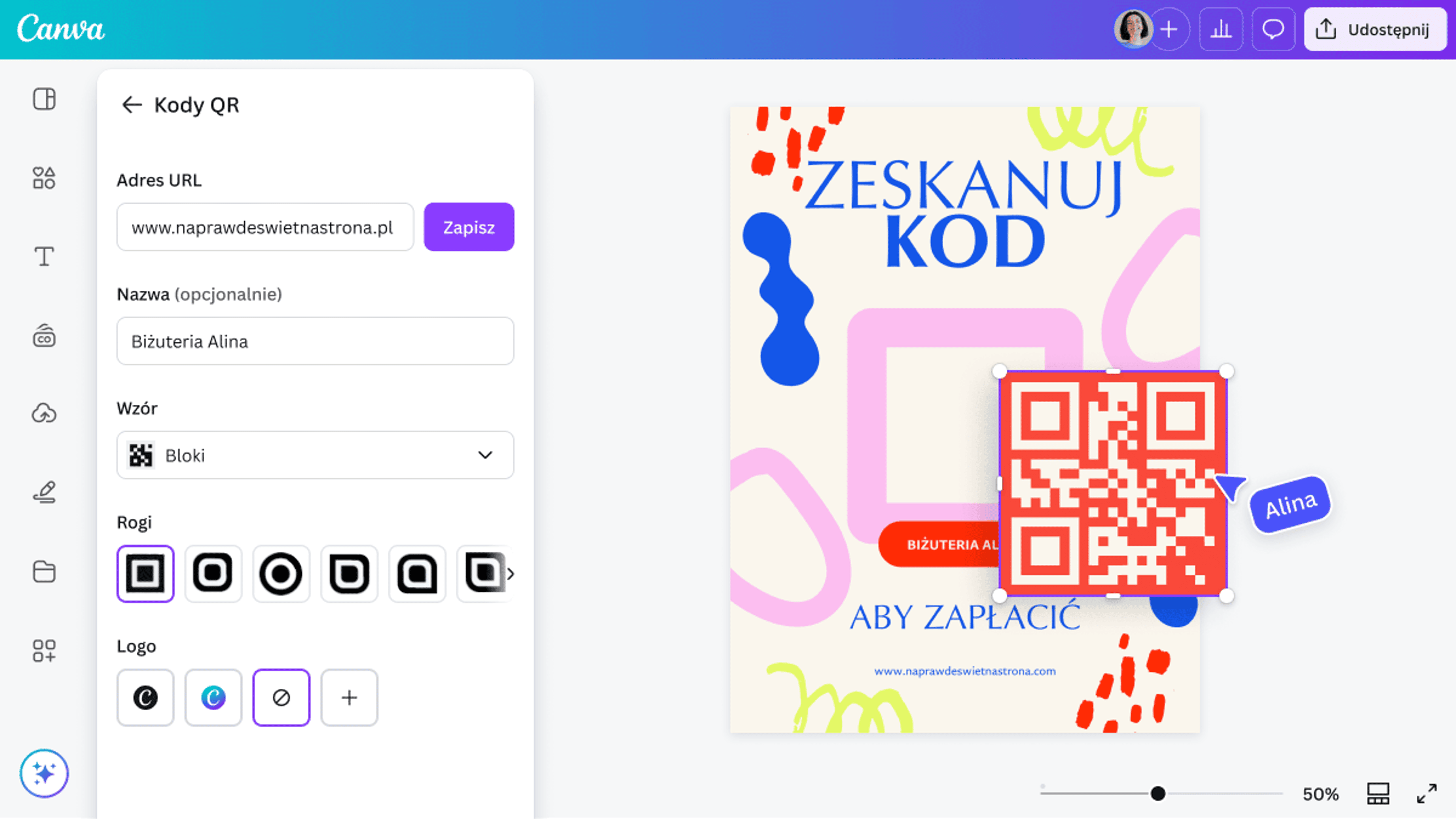 Jak wygenerować kod QR