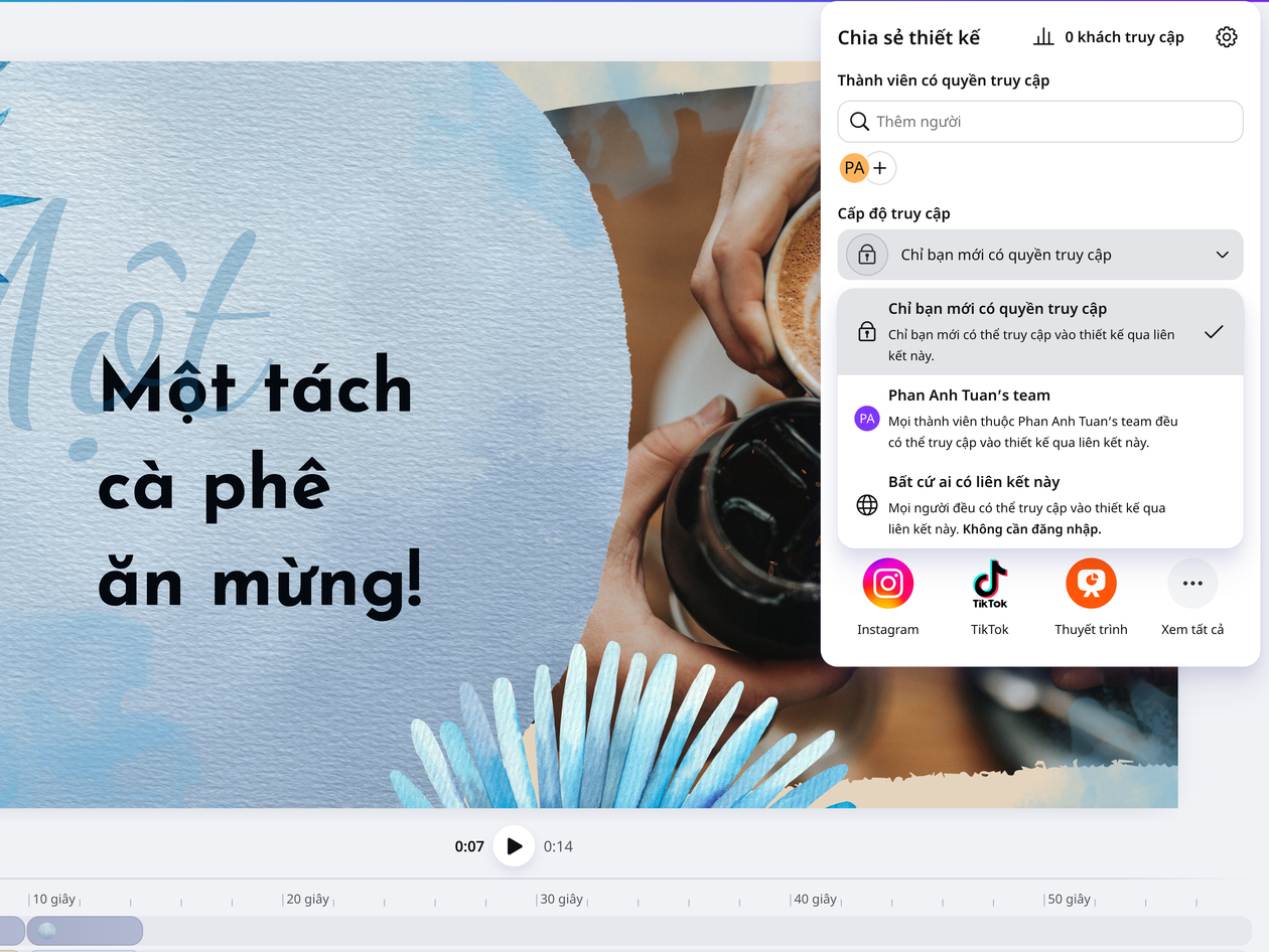 Chia sẻ video bằng liên kết với quyền truy cập phù hợp Chia sẻ video bằng liên kết với quyền truy cập phù hợp