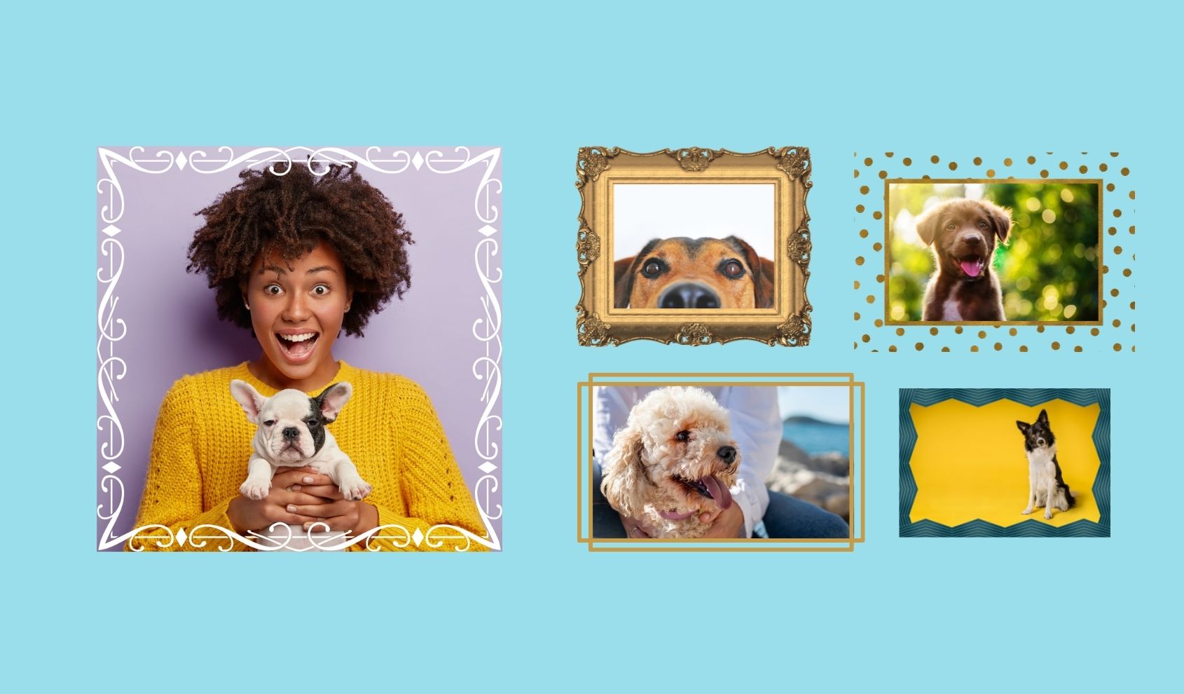 Utilize molduras personalizadas