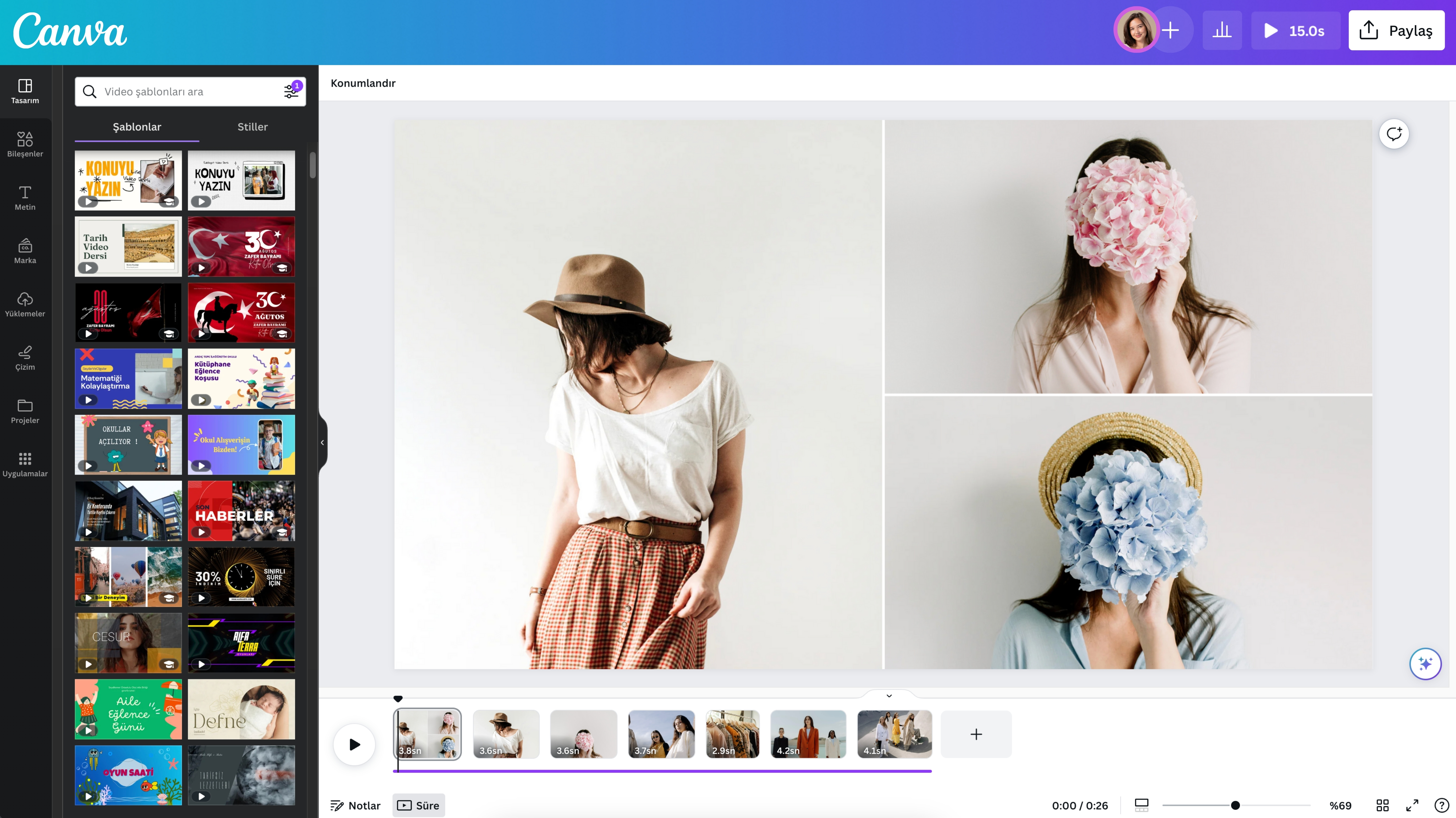 online video yapma programı - Canva 