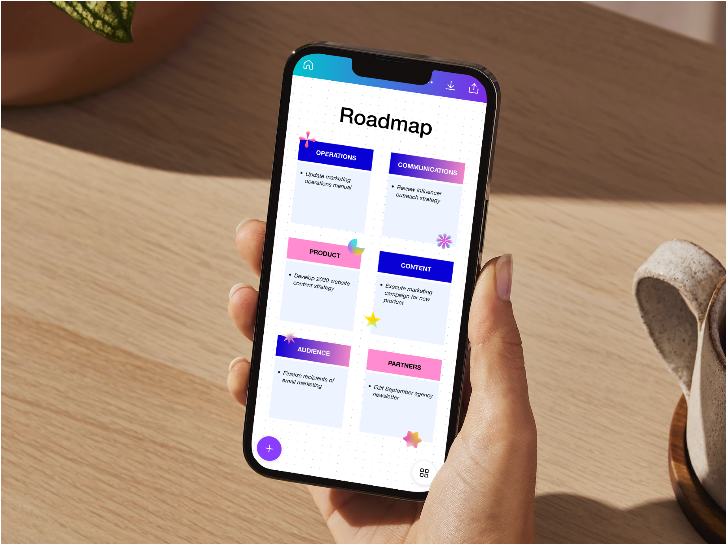 Anteprima Roadmap su smartphone