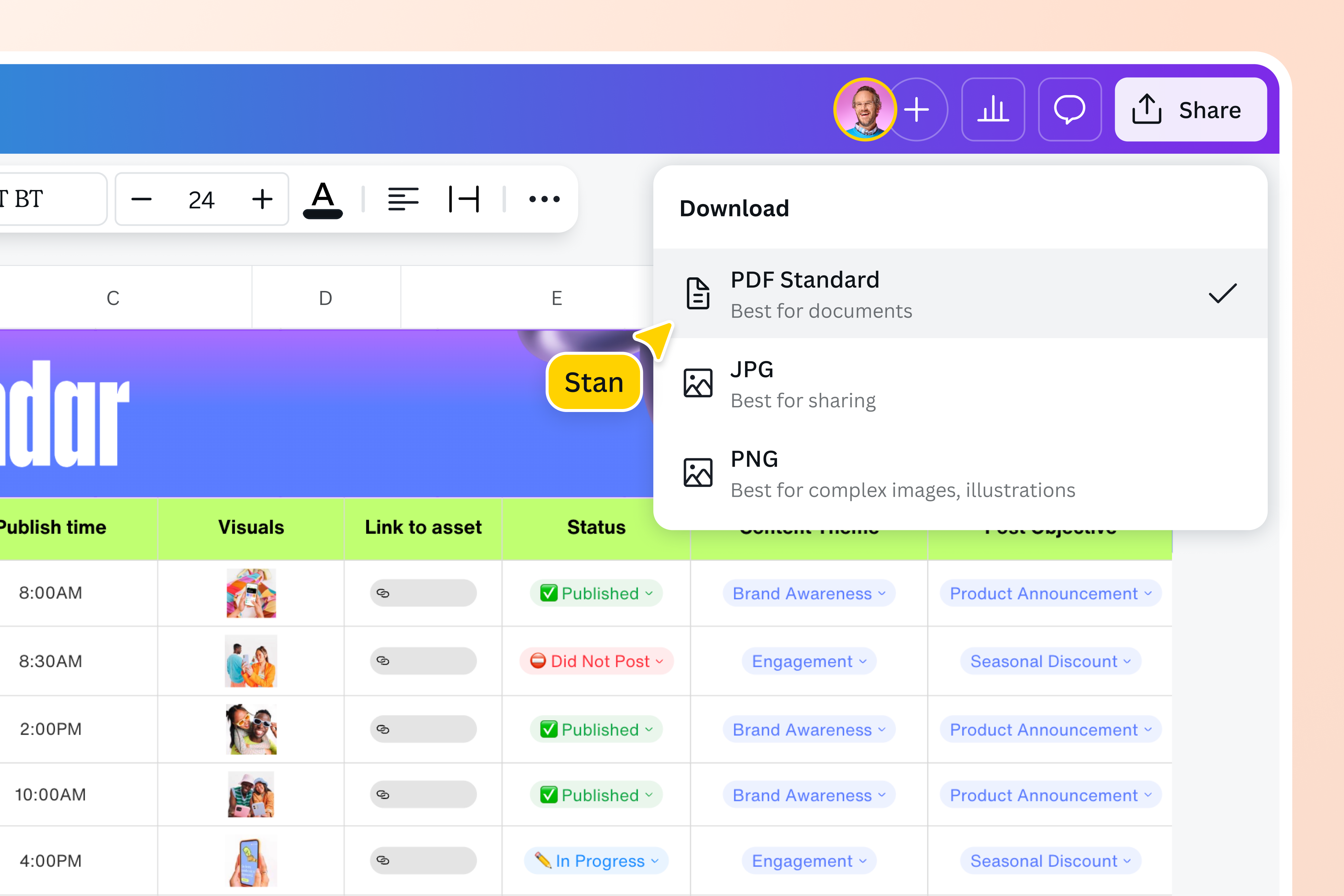 Free Excel to PDF Converter | Canva