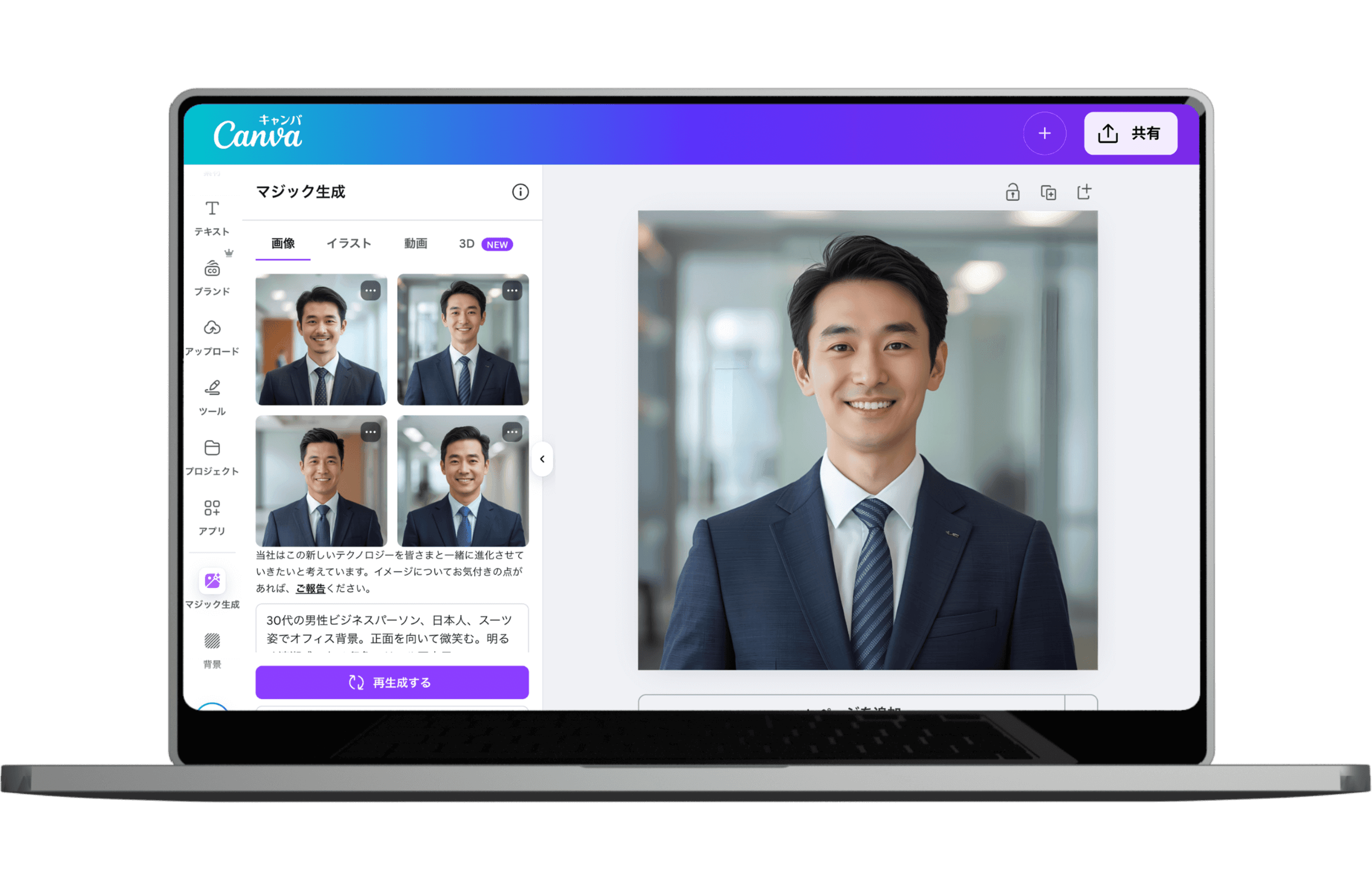 AI顔生成の使い方