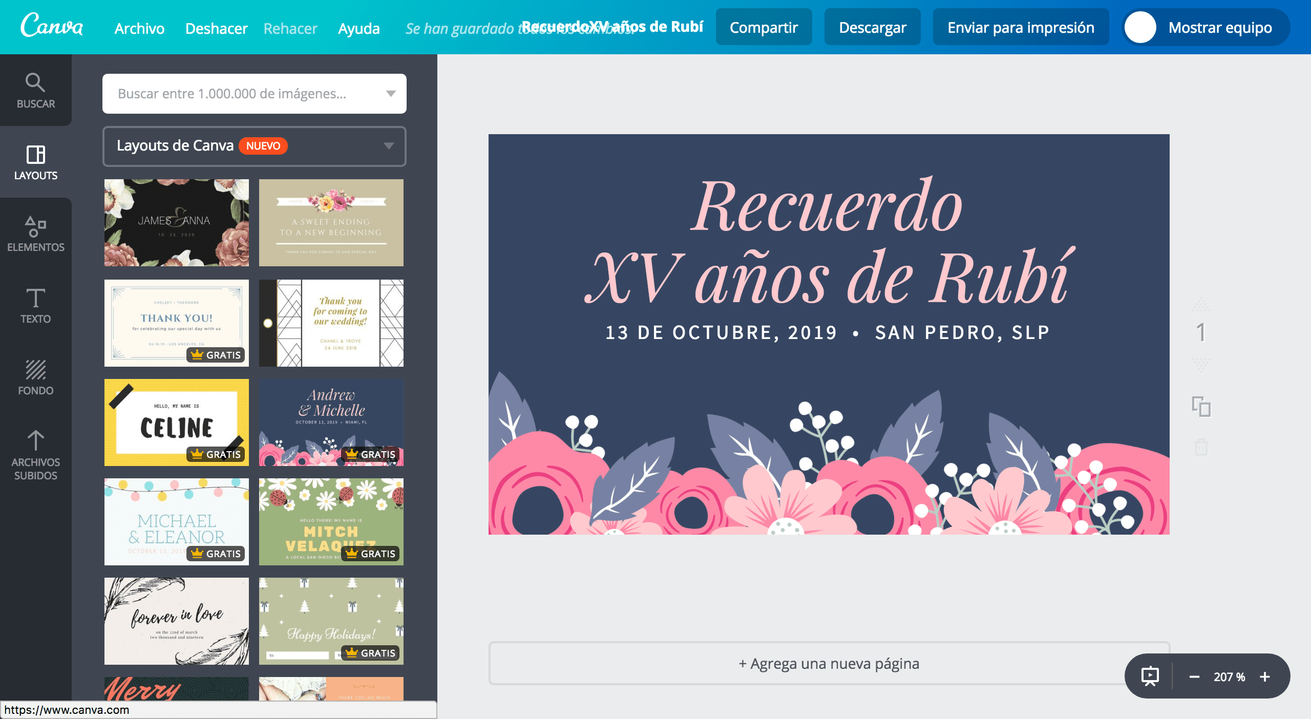 Etiquetas para XV años