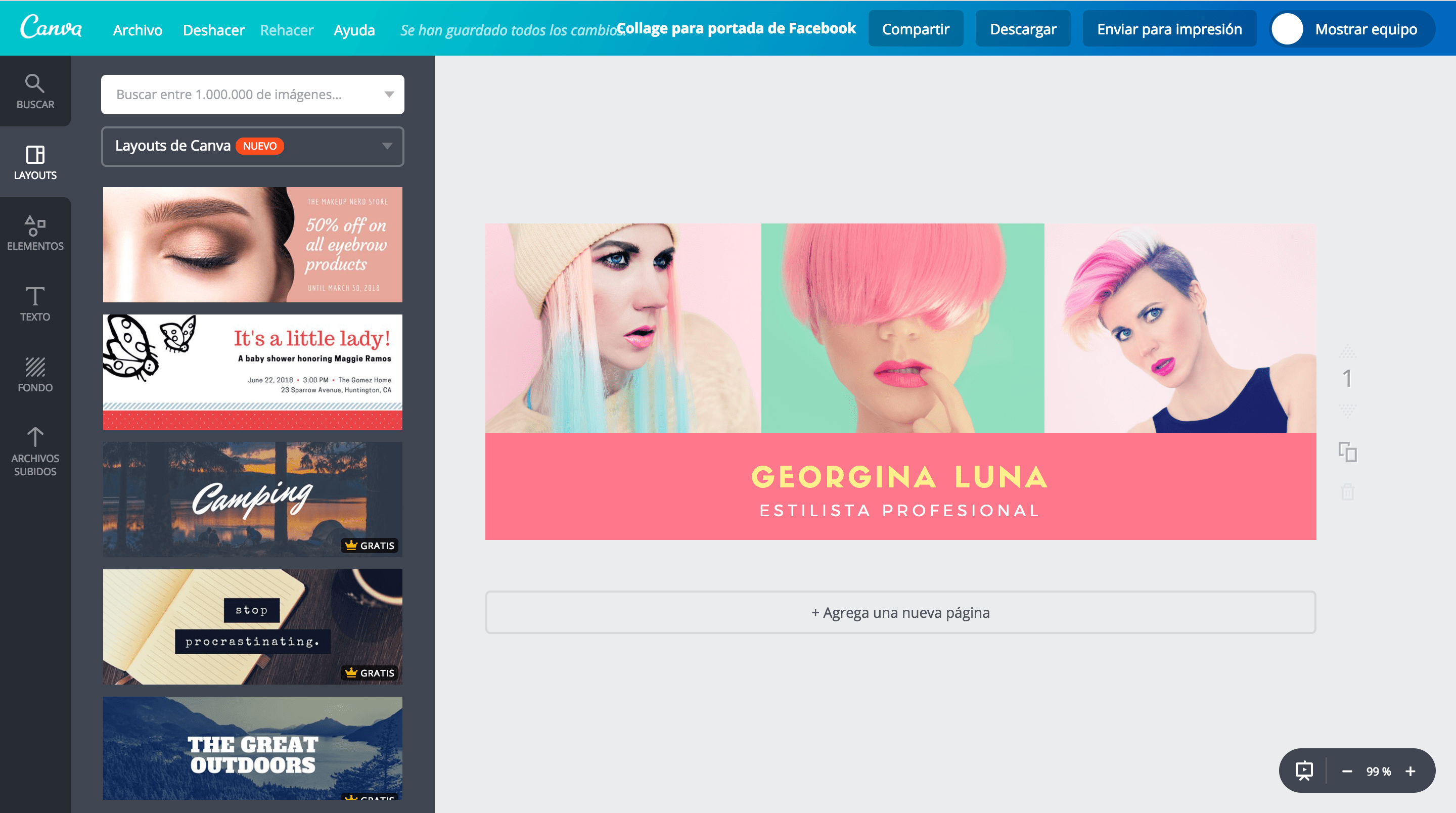 Collage para portada de facebook