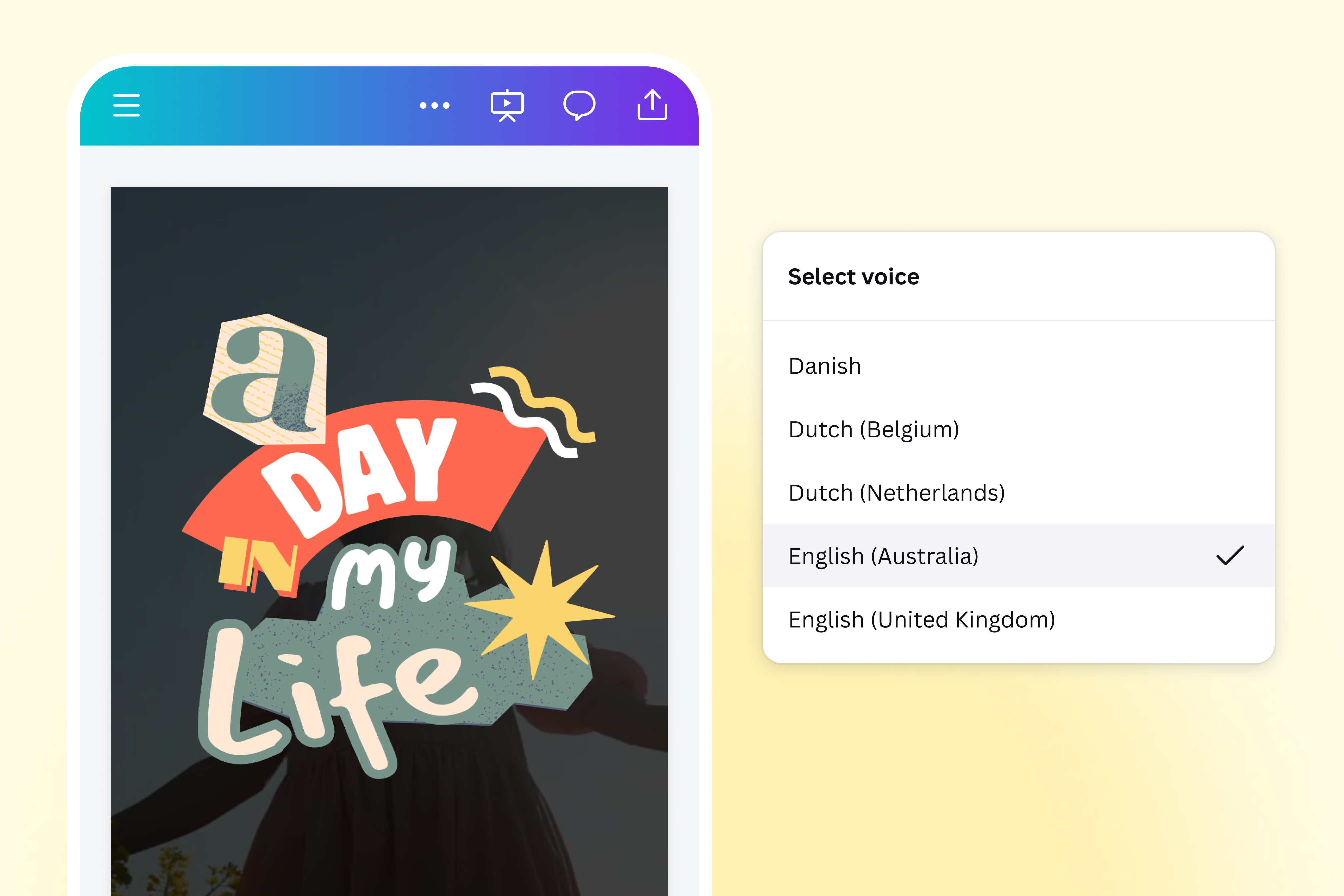 Select a language for your AI voice Select a language for your AI voice