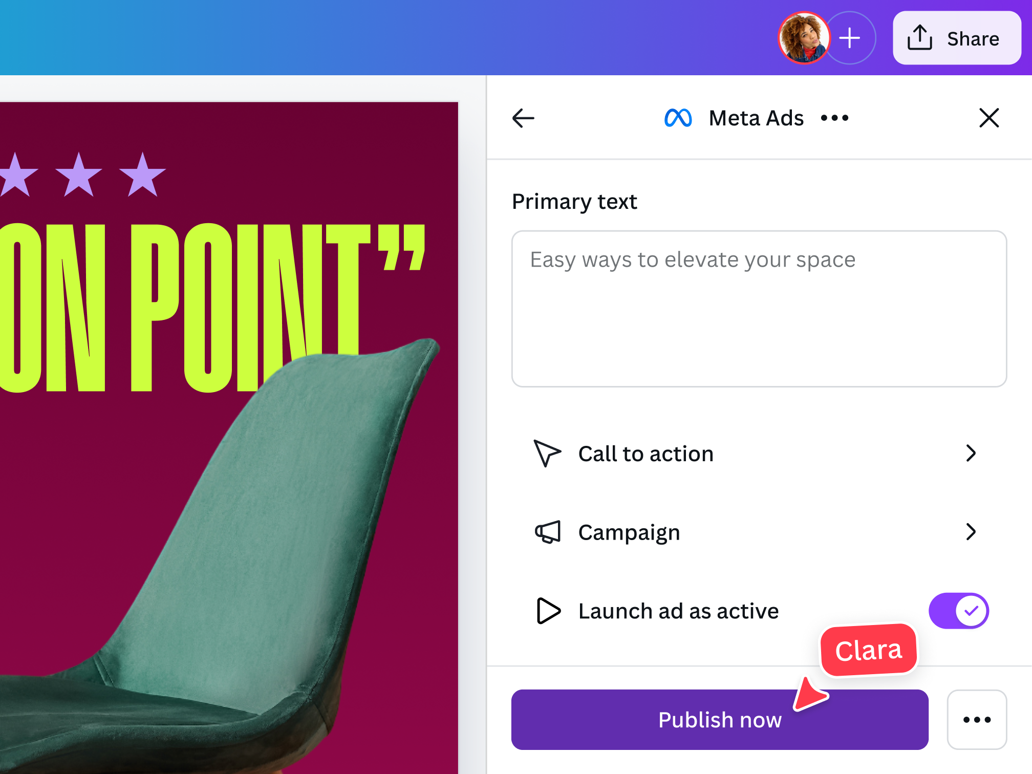 End-to-end Meta ads publishing with Canva Grow