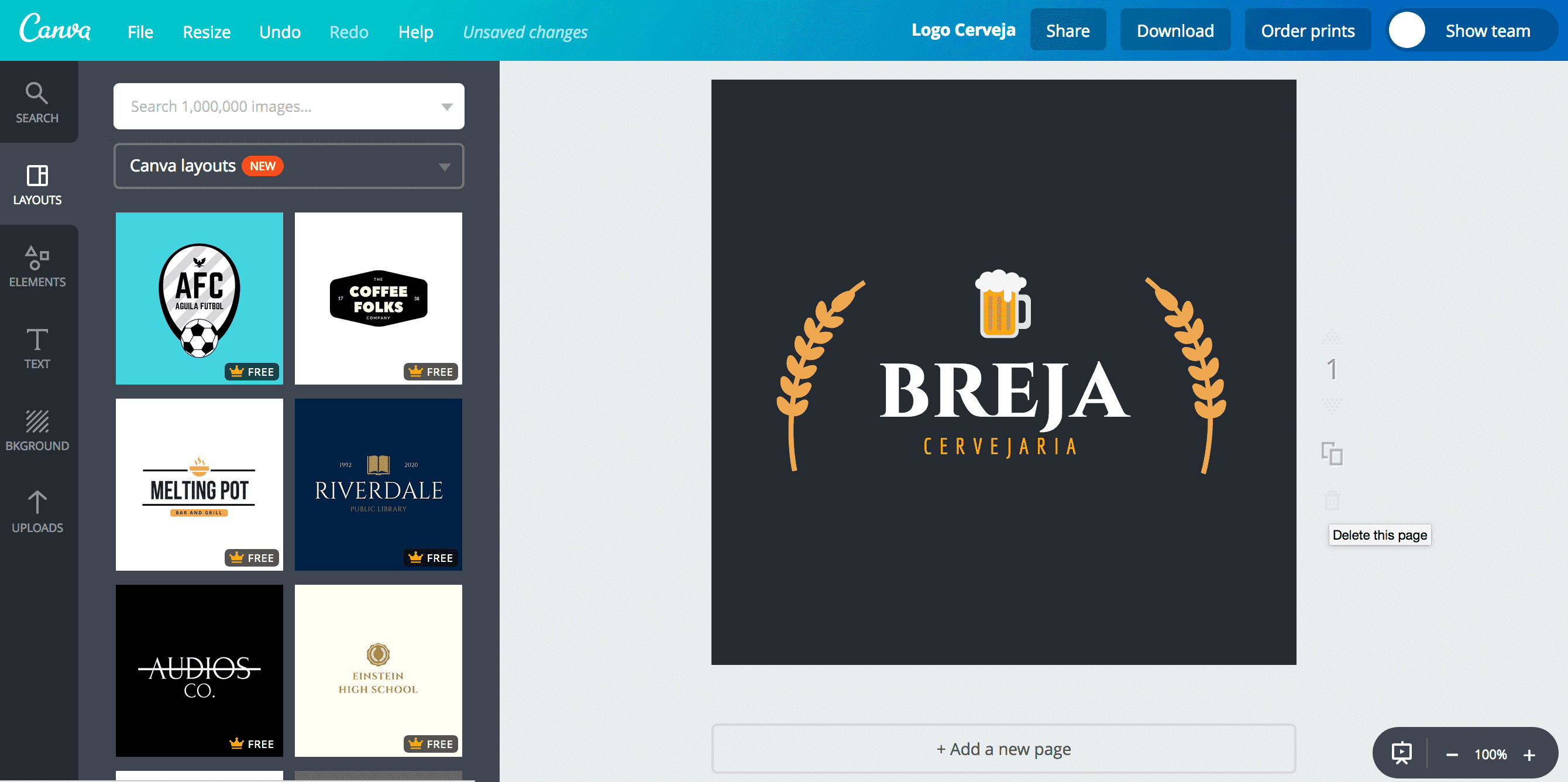 Logo de cerveja
