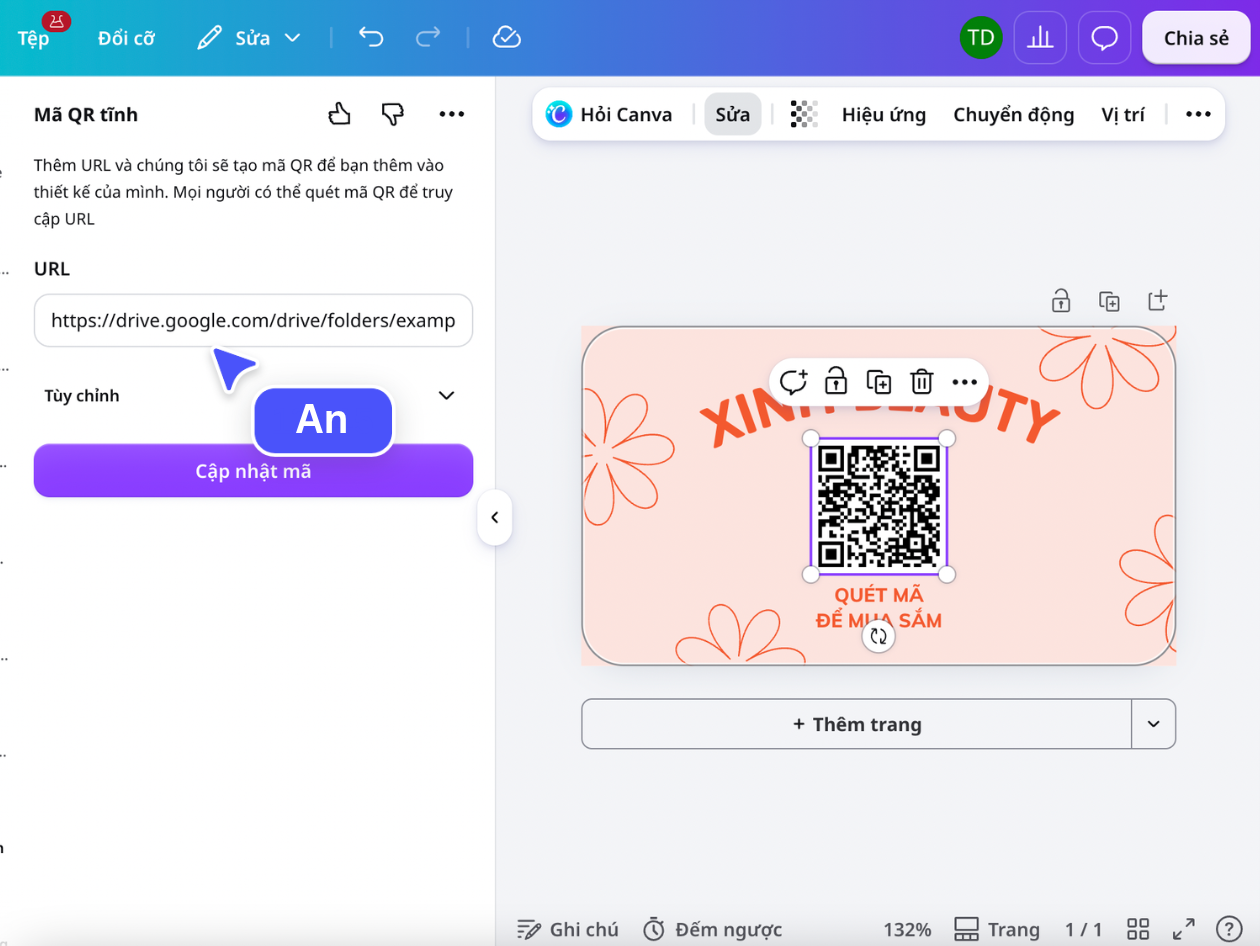 Dùng liên kết từ Canva, Google Drive hoặc Dropbox Dùng liên kết từ Canva, Google Drive hoặc Dropbox