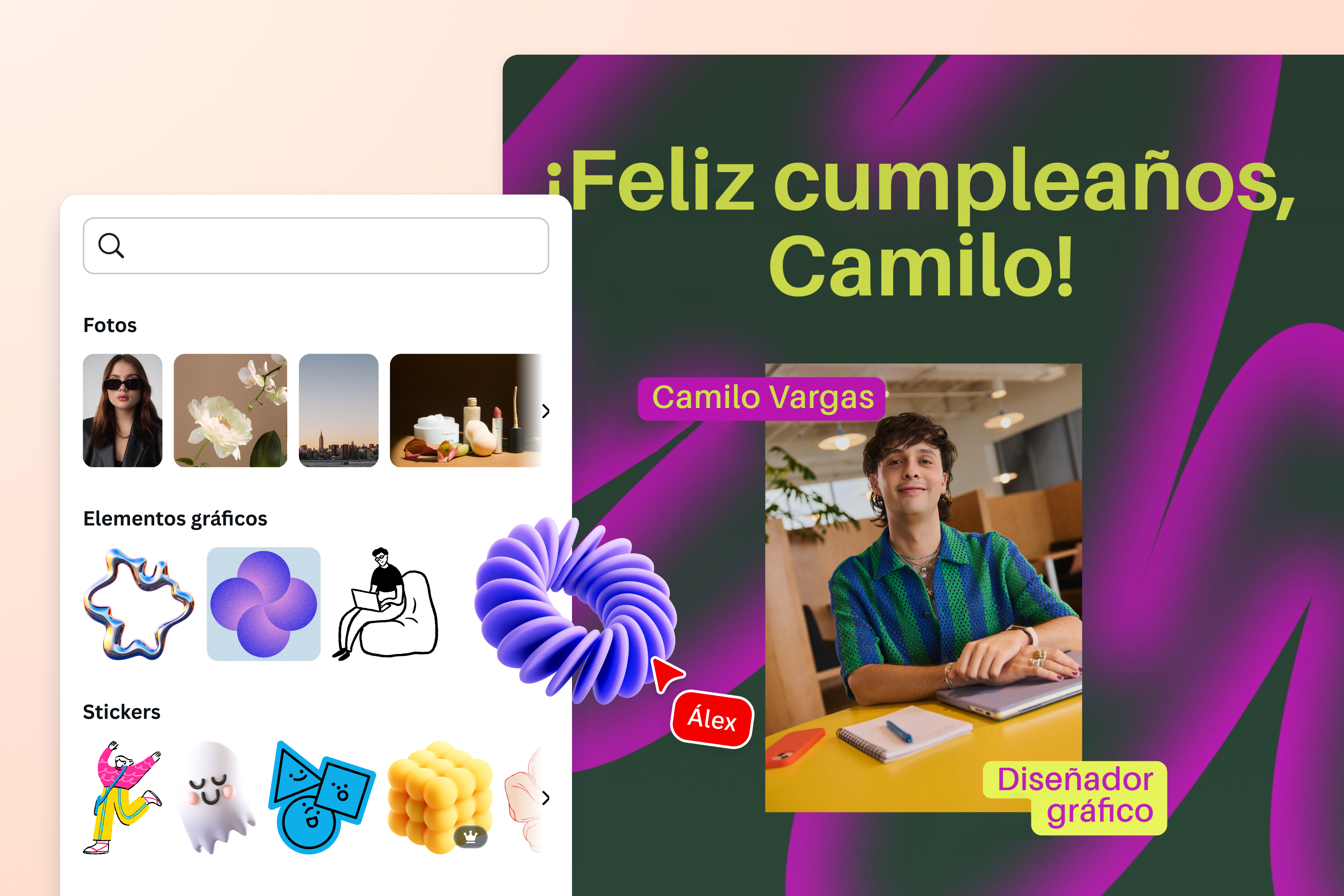Add stickers and other elements to your photo