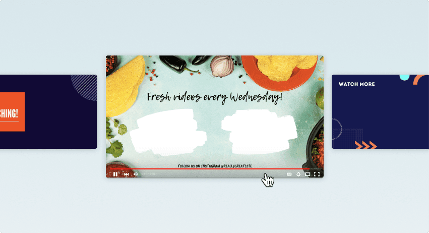 Progettazione di outro per YouTube di Canva