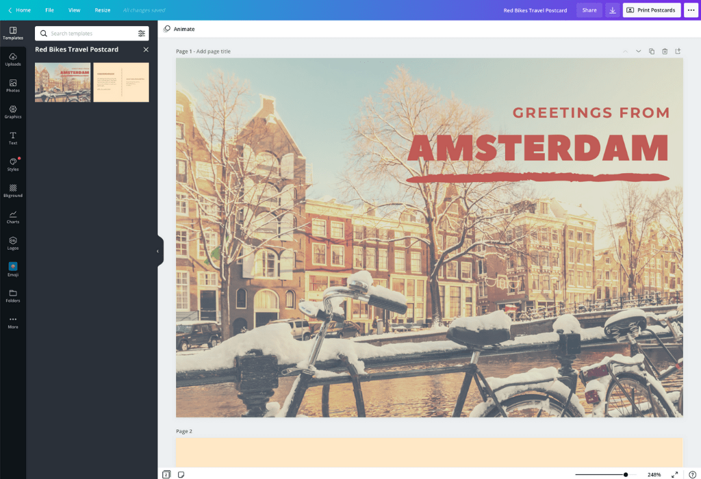 Sådan laver du et postkort – Canva Sådan laver du et postkort – Canva