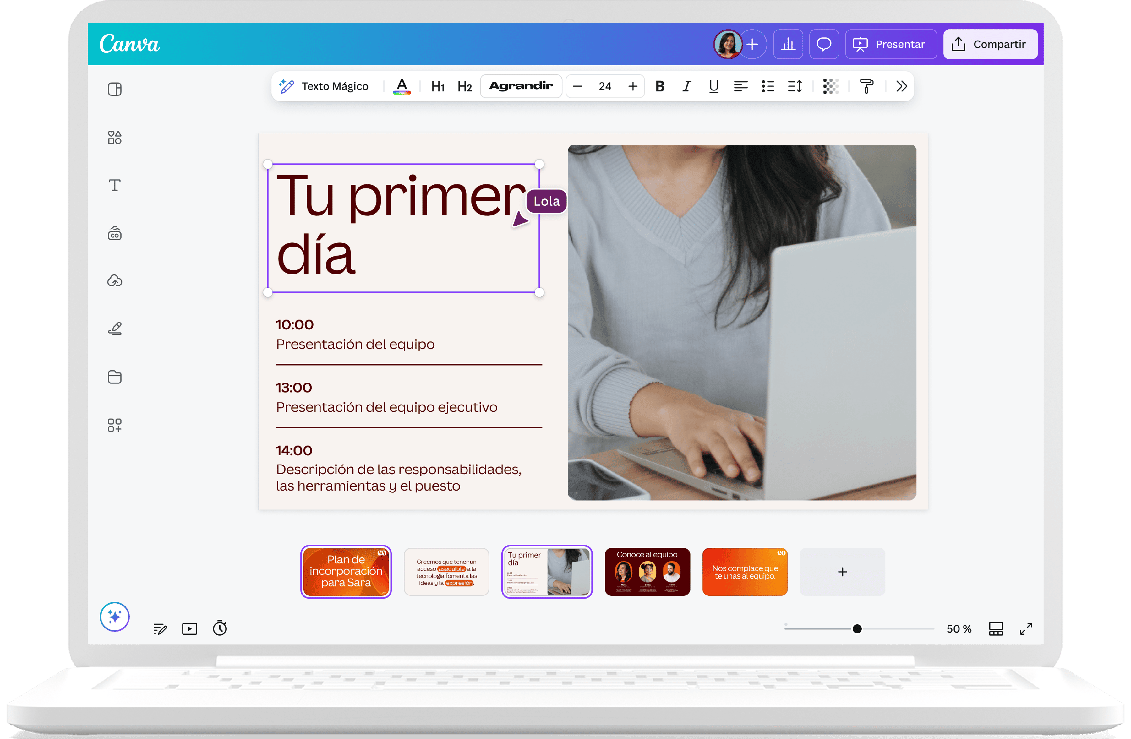 Cómo diseñar tu presentación