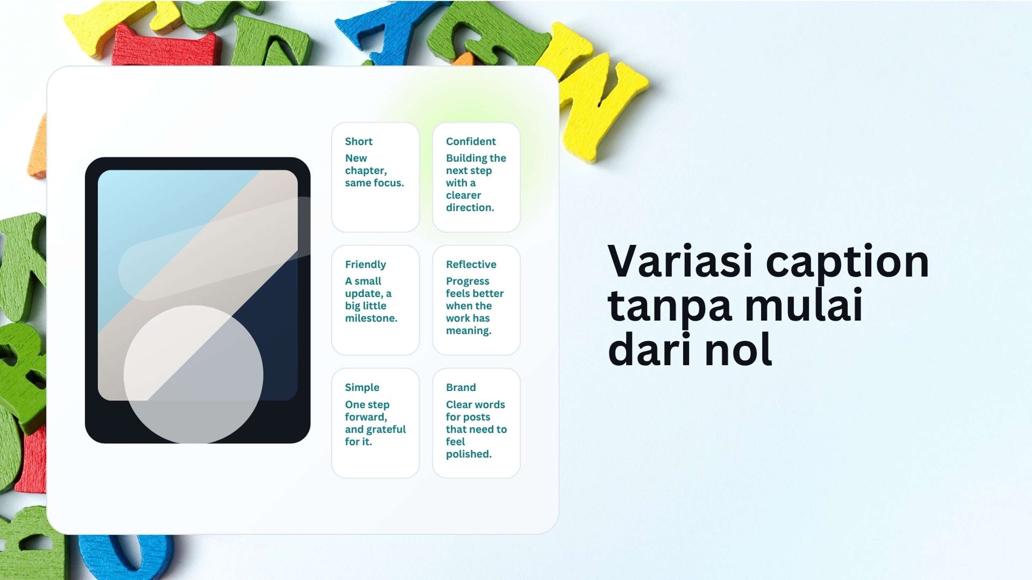 Contoh caption bahasa Inggris dan artinya