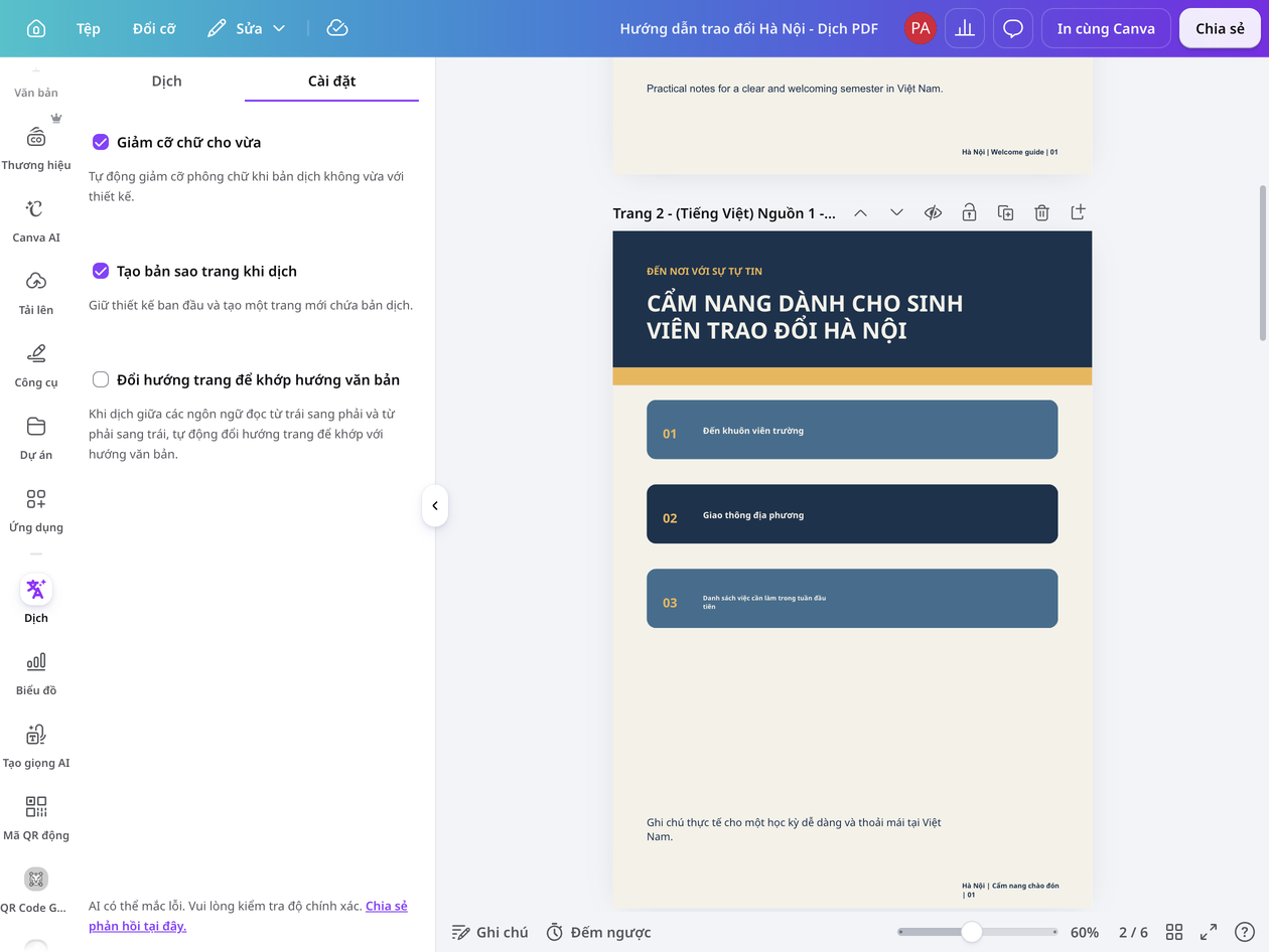 Share your translated PDF files Share your translated PDF files