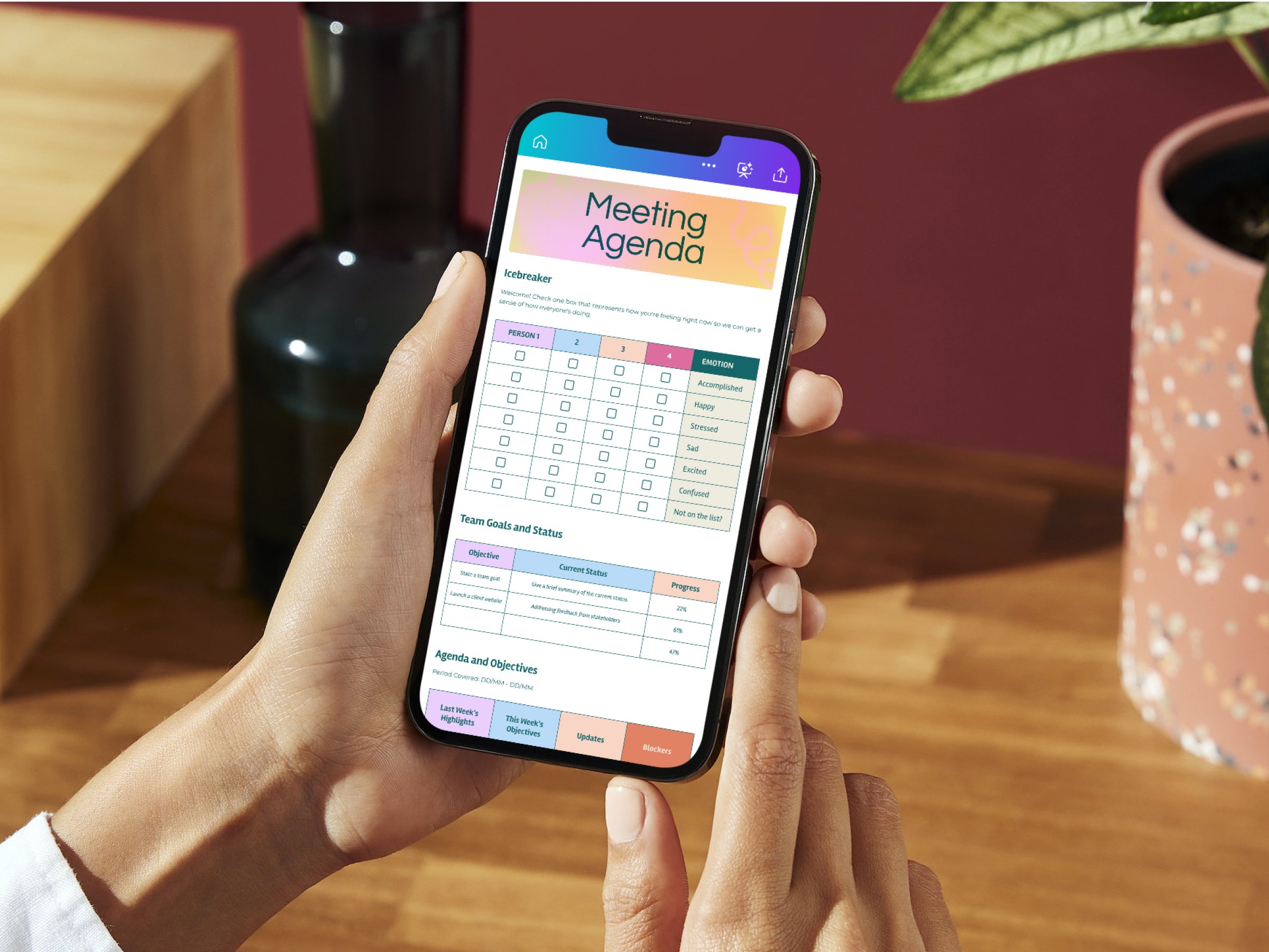 Meeting Agenda Banner