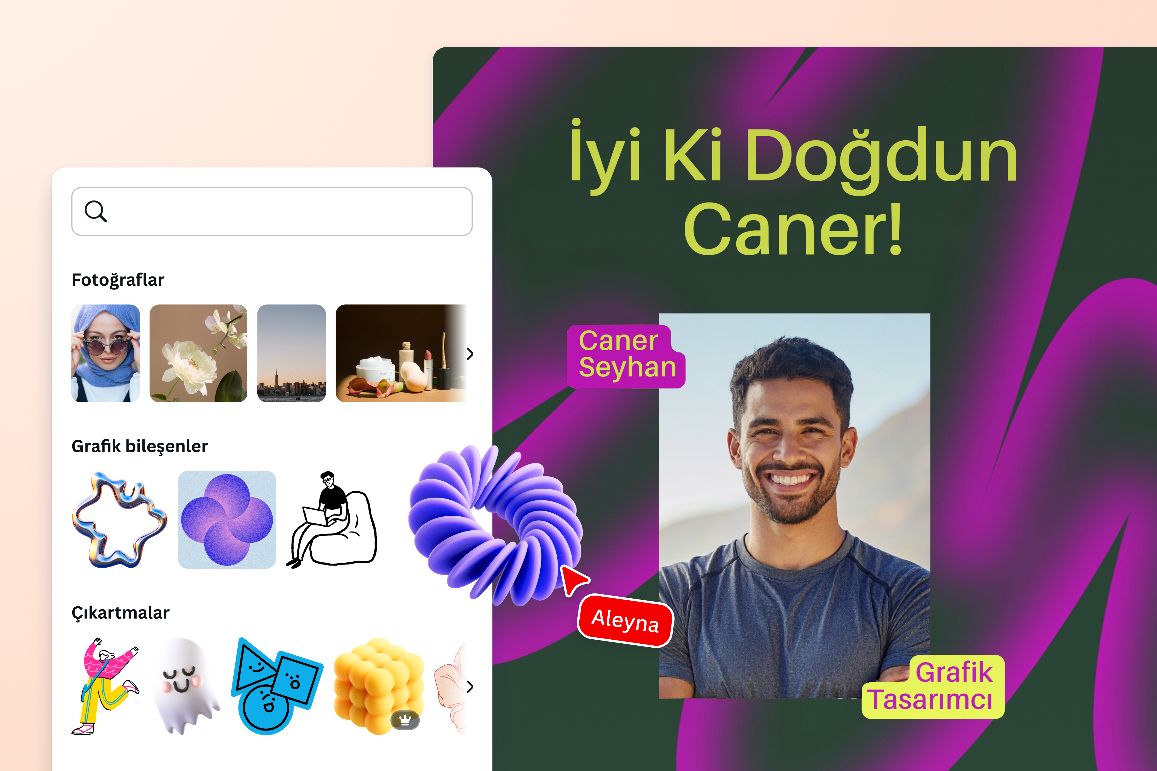 Fotoğrafınıza bileşenler ekleyin