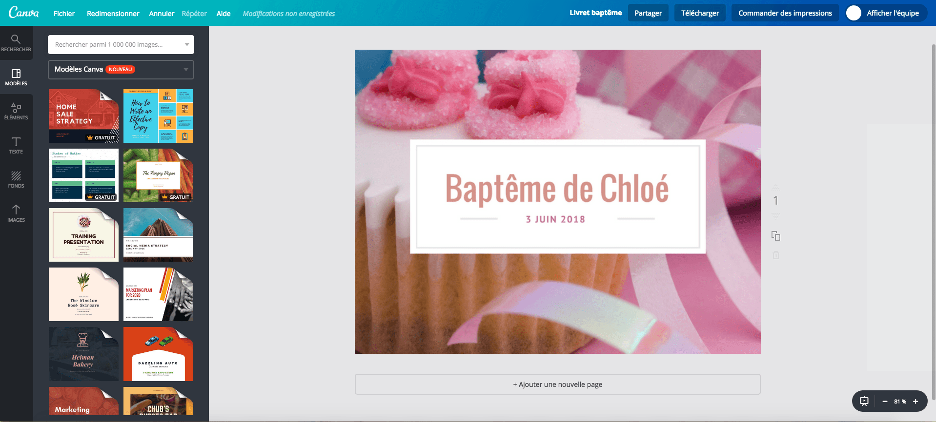 Livret de baptême Livret de baptême