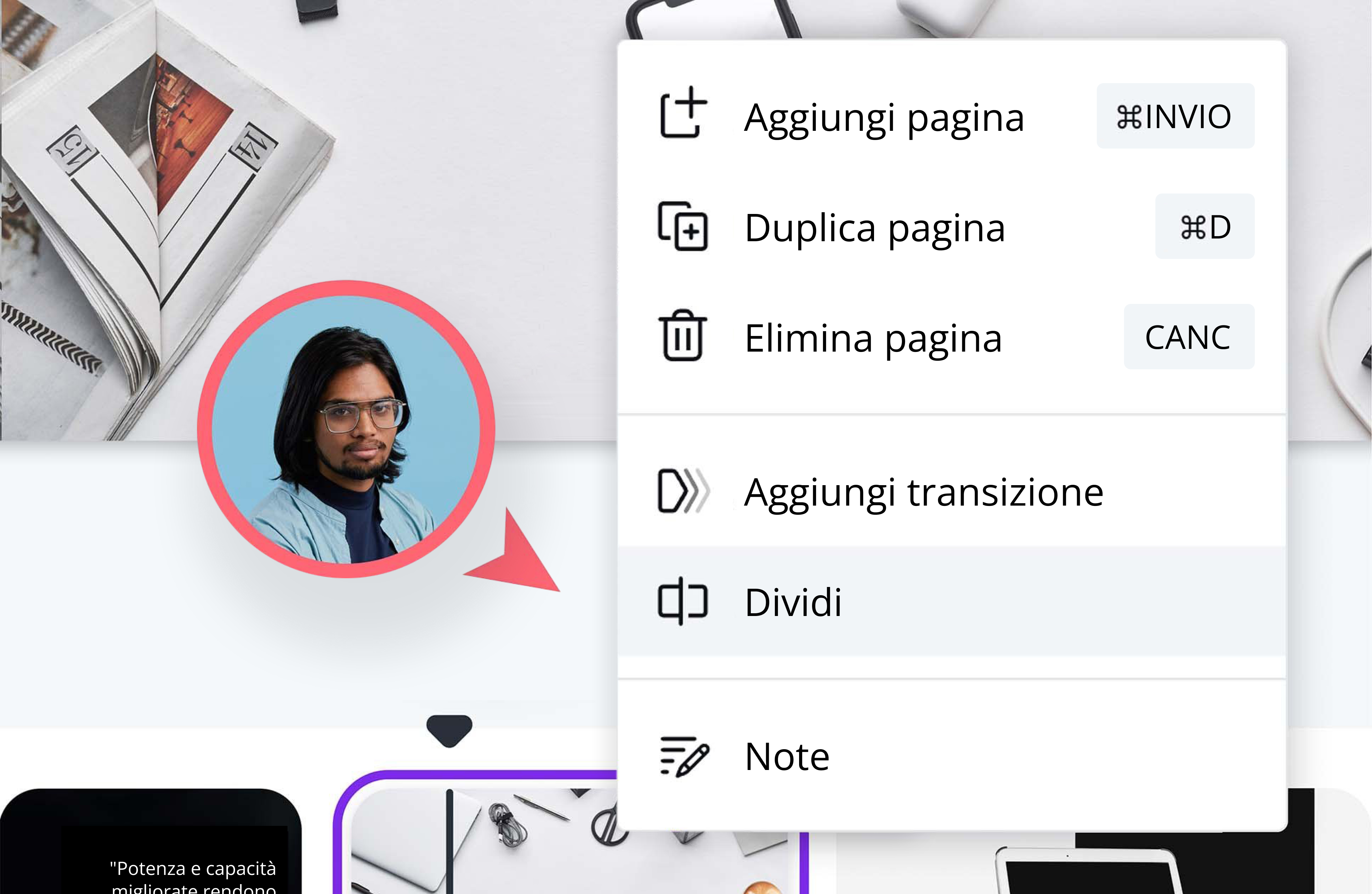 Video cutter: editor video di Canva Anteprima funzione video cutter
