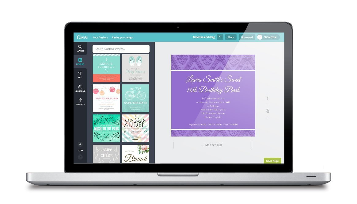 Mockup_Sweet 16 Invitation-01