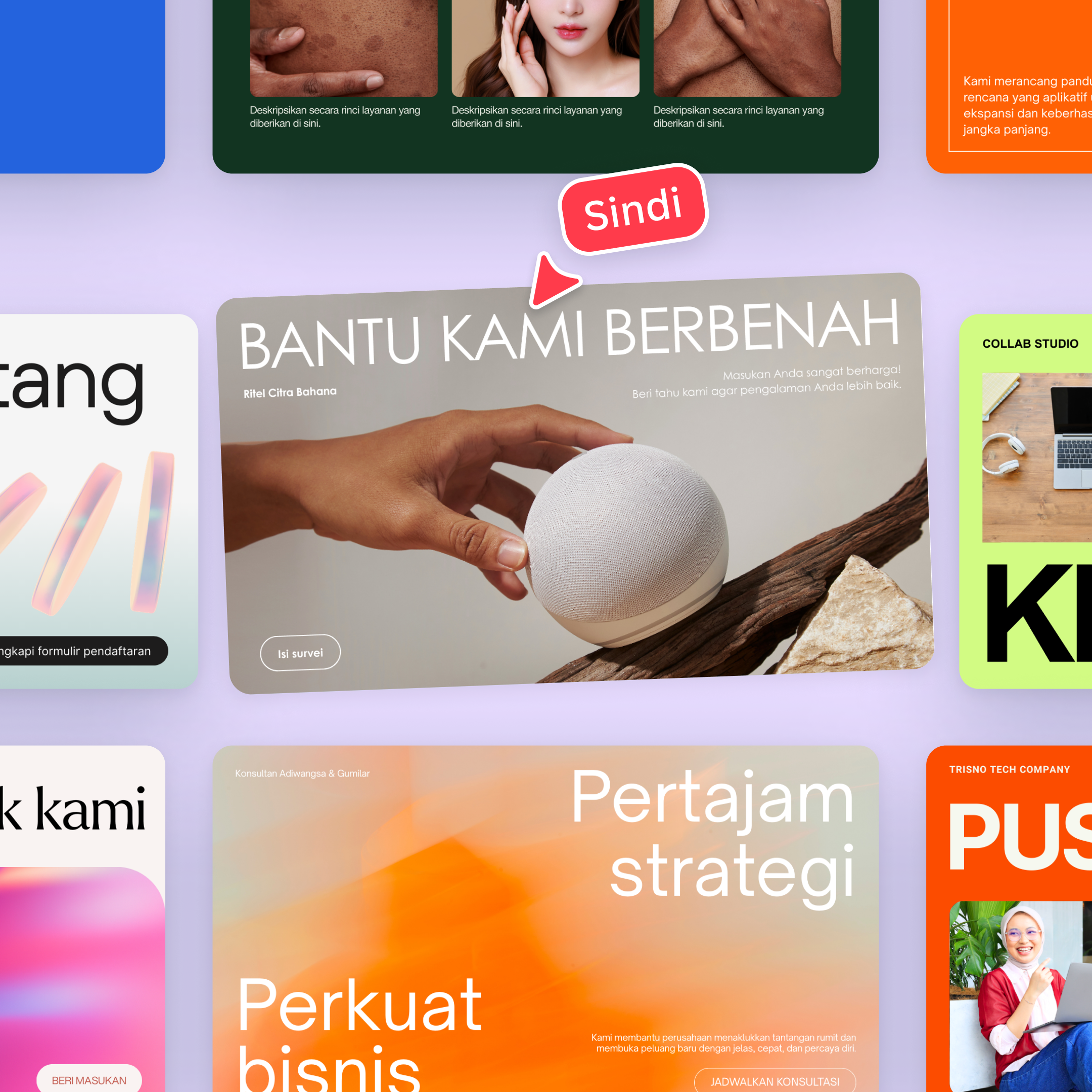 Apply Canva website templates