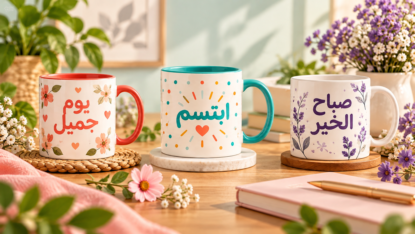 تصميم كوب مخصص بالعربية أكواب مخصصة بتصاميم وعبارات عربية