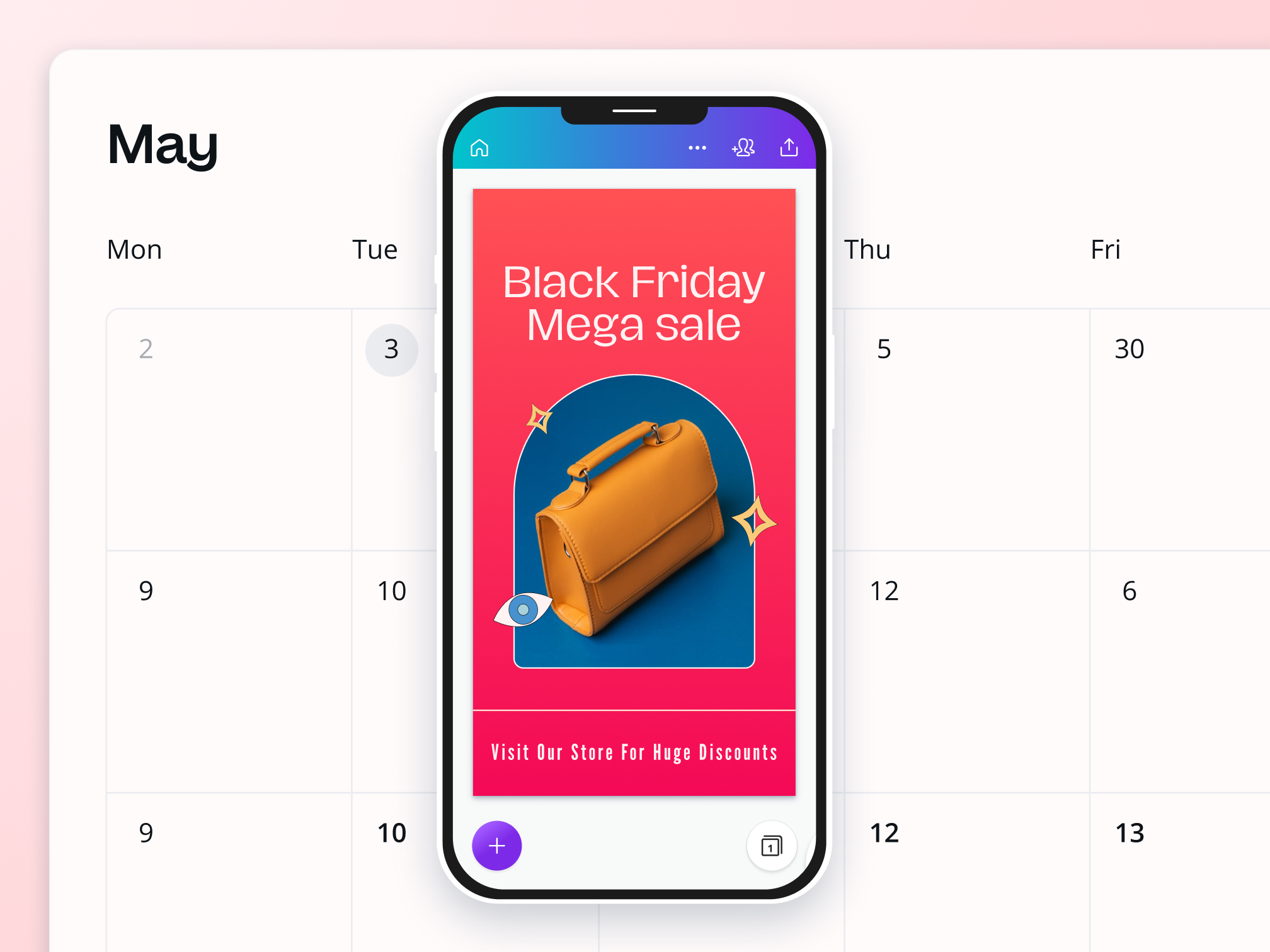 All the social media planning, creation, and scheduling tools on Canva