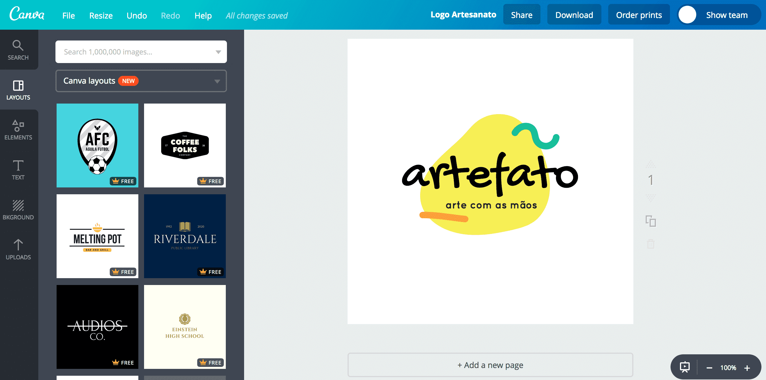 logo de de artesanato