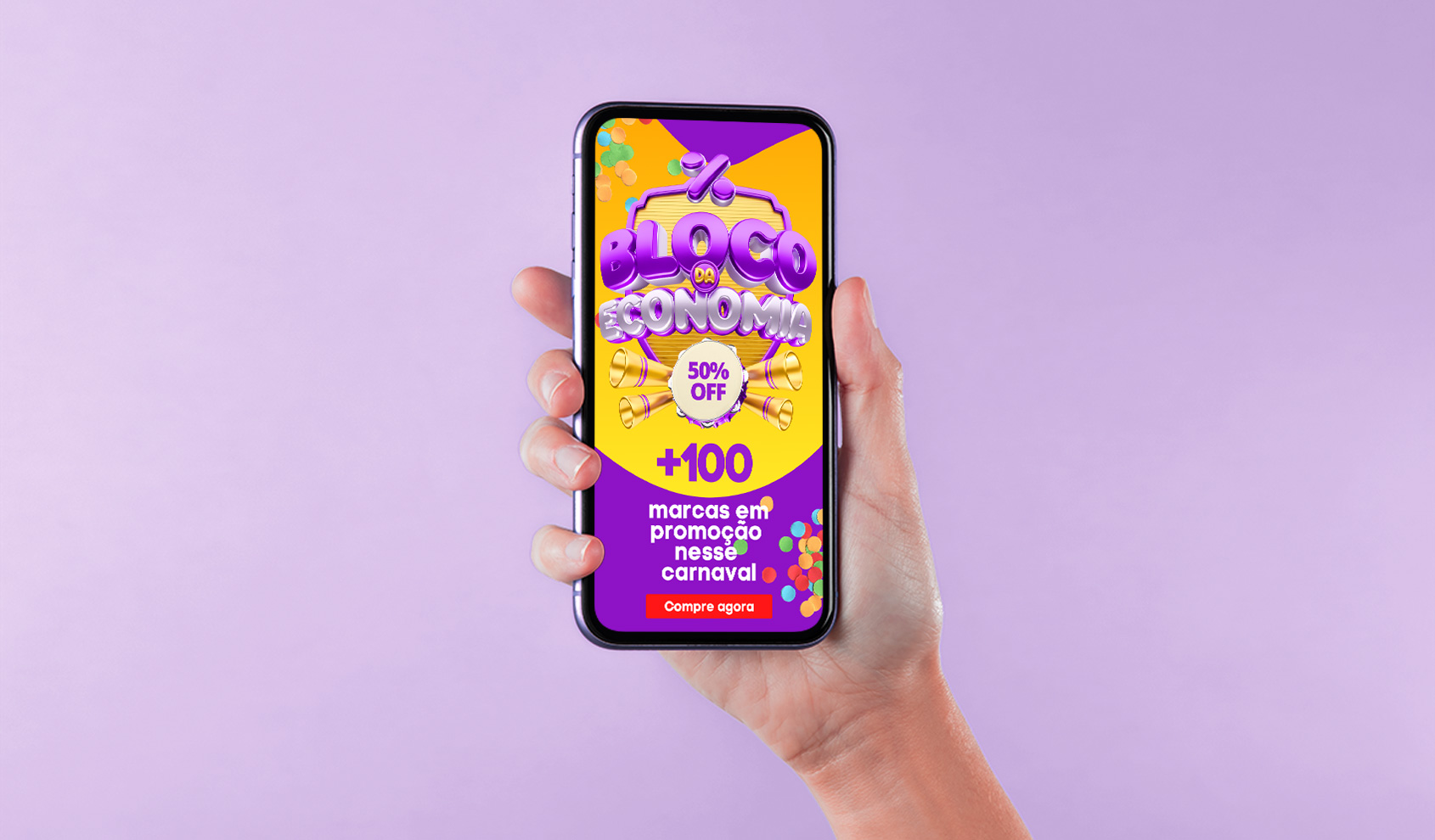 Crie um banner de rede de display para celular no Canva