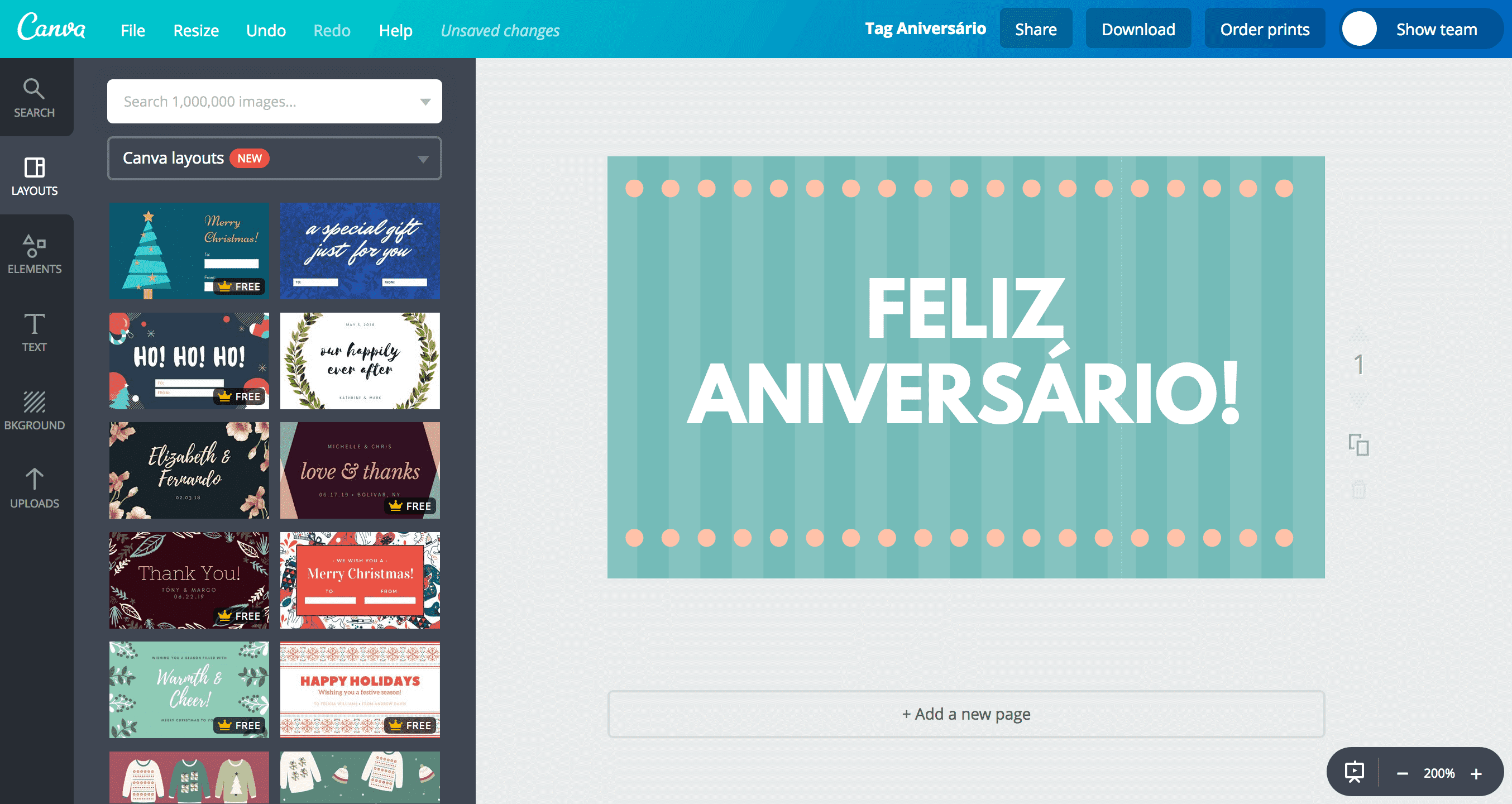 Tags de aniversário