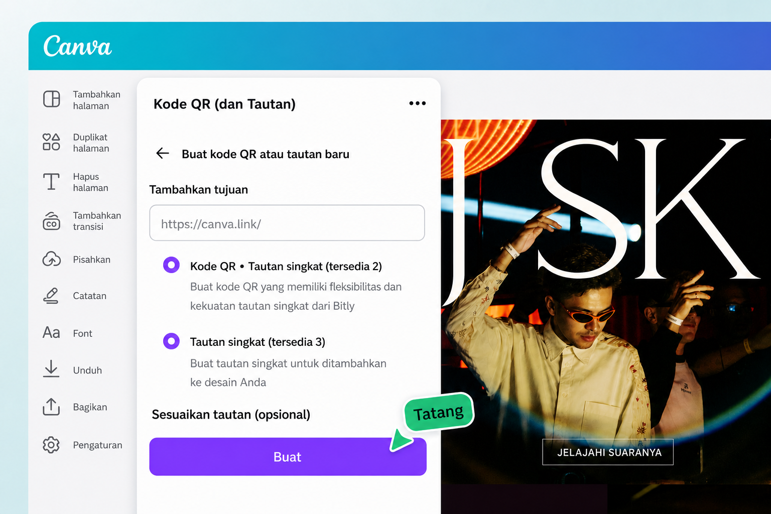 Penyingkat URL Canva