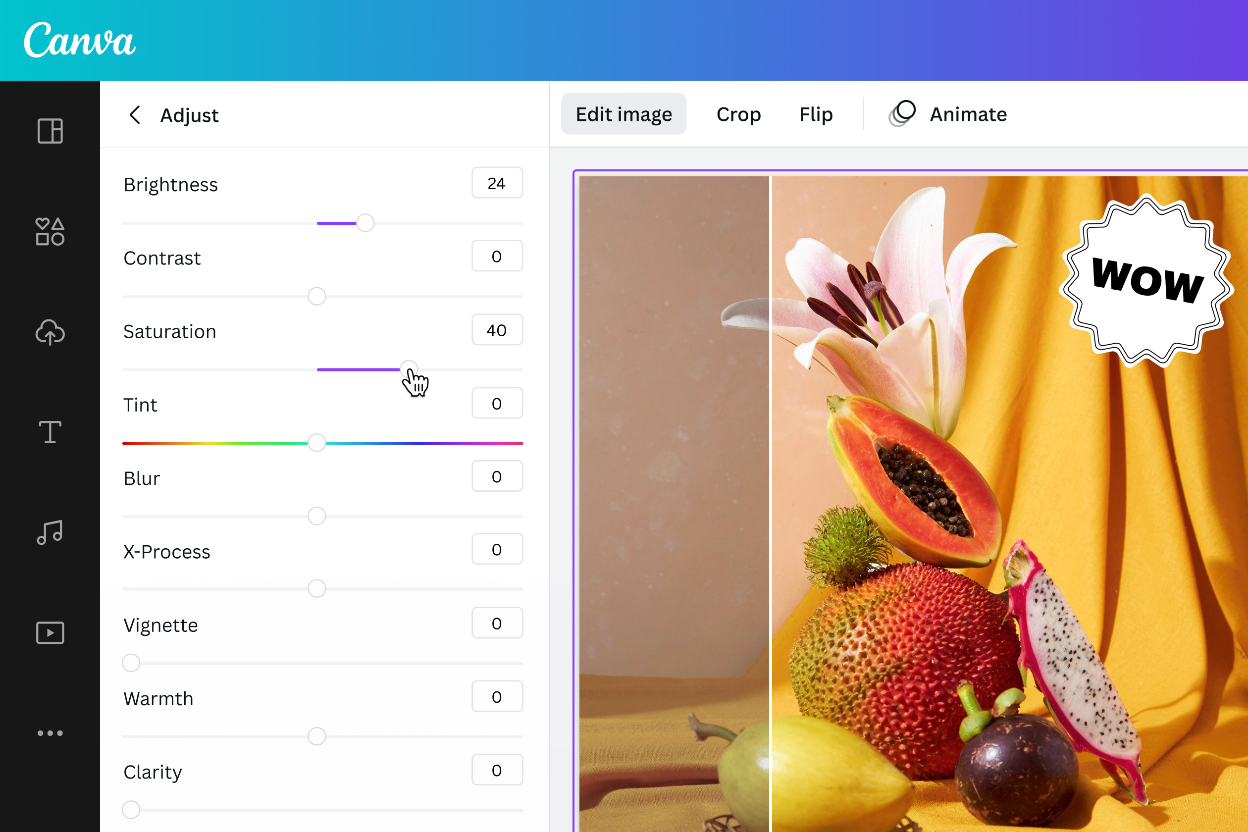 Edit or adjust your image