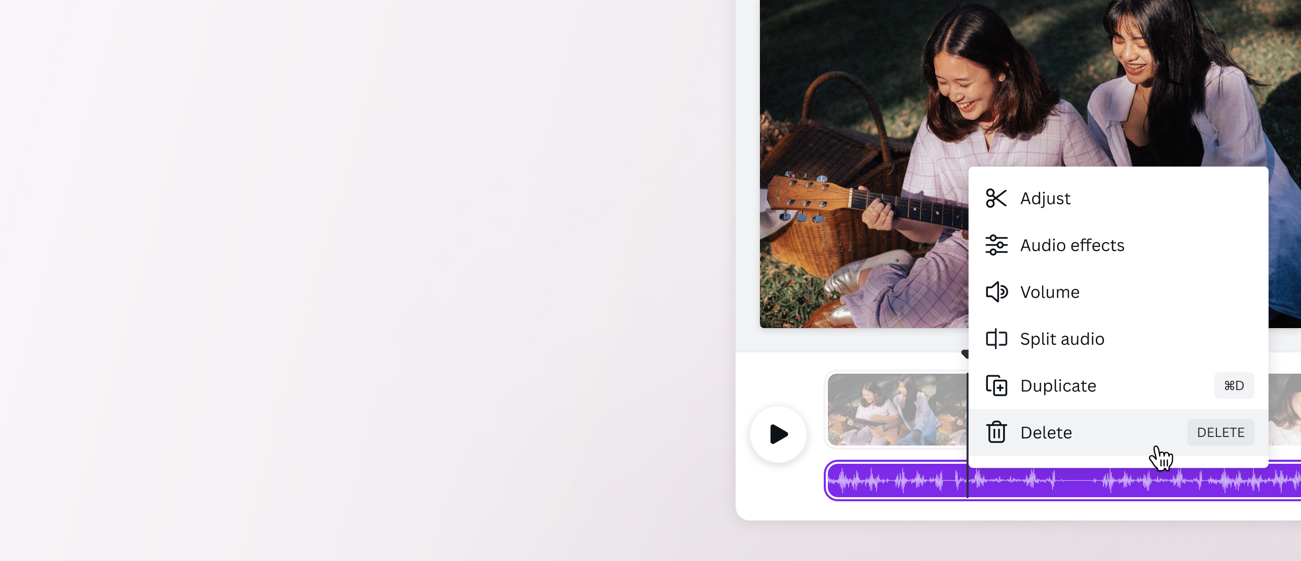 Remove Audio from Video Feature Lead