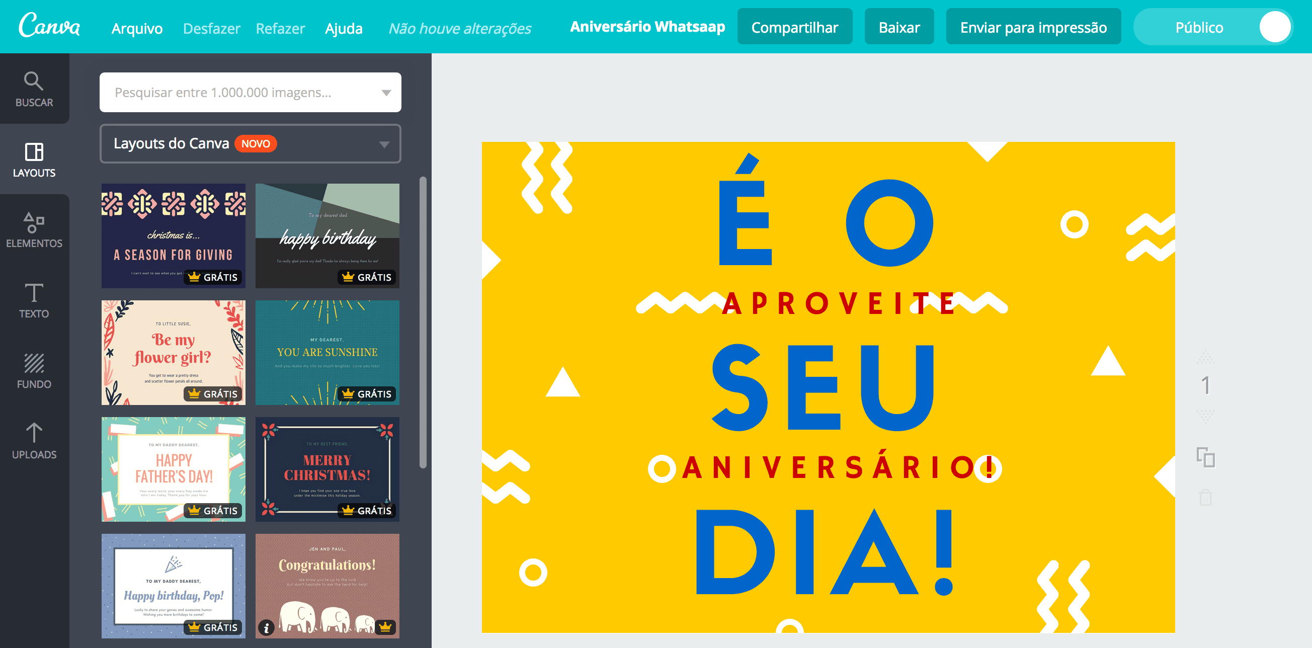 Cartão de aniversário para whatsapp Cartão de aniversário para whatsapp