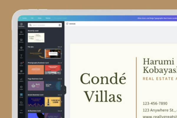 Como criar cartões de visita
