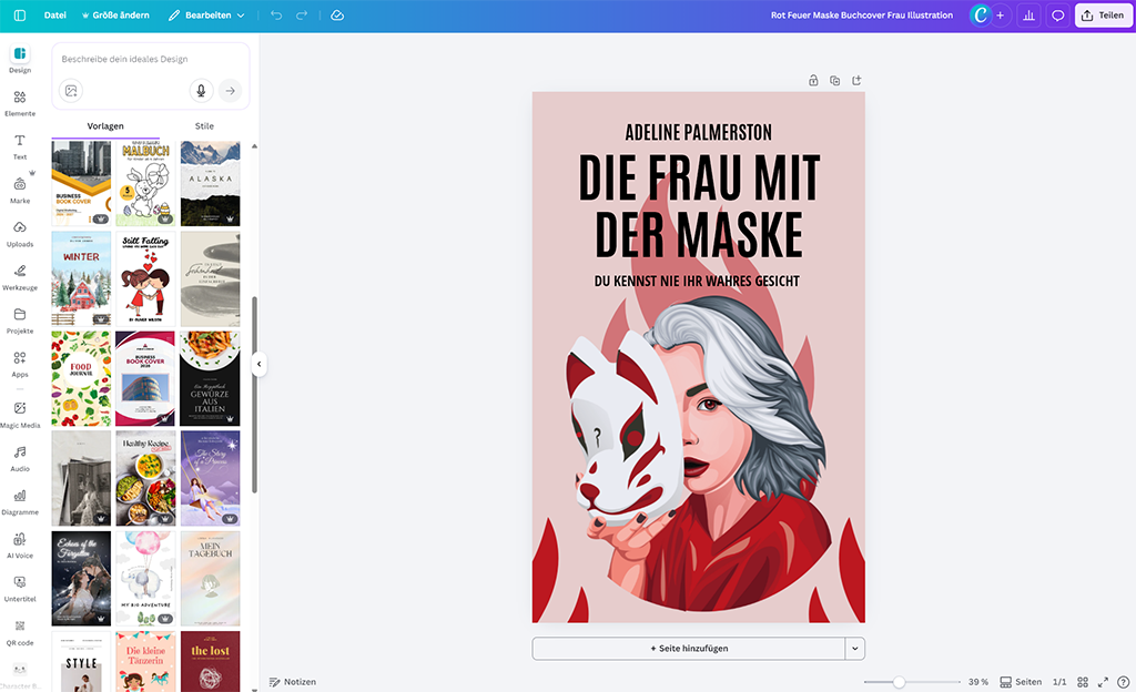 So kannst du ein Buch-Cover erstellen