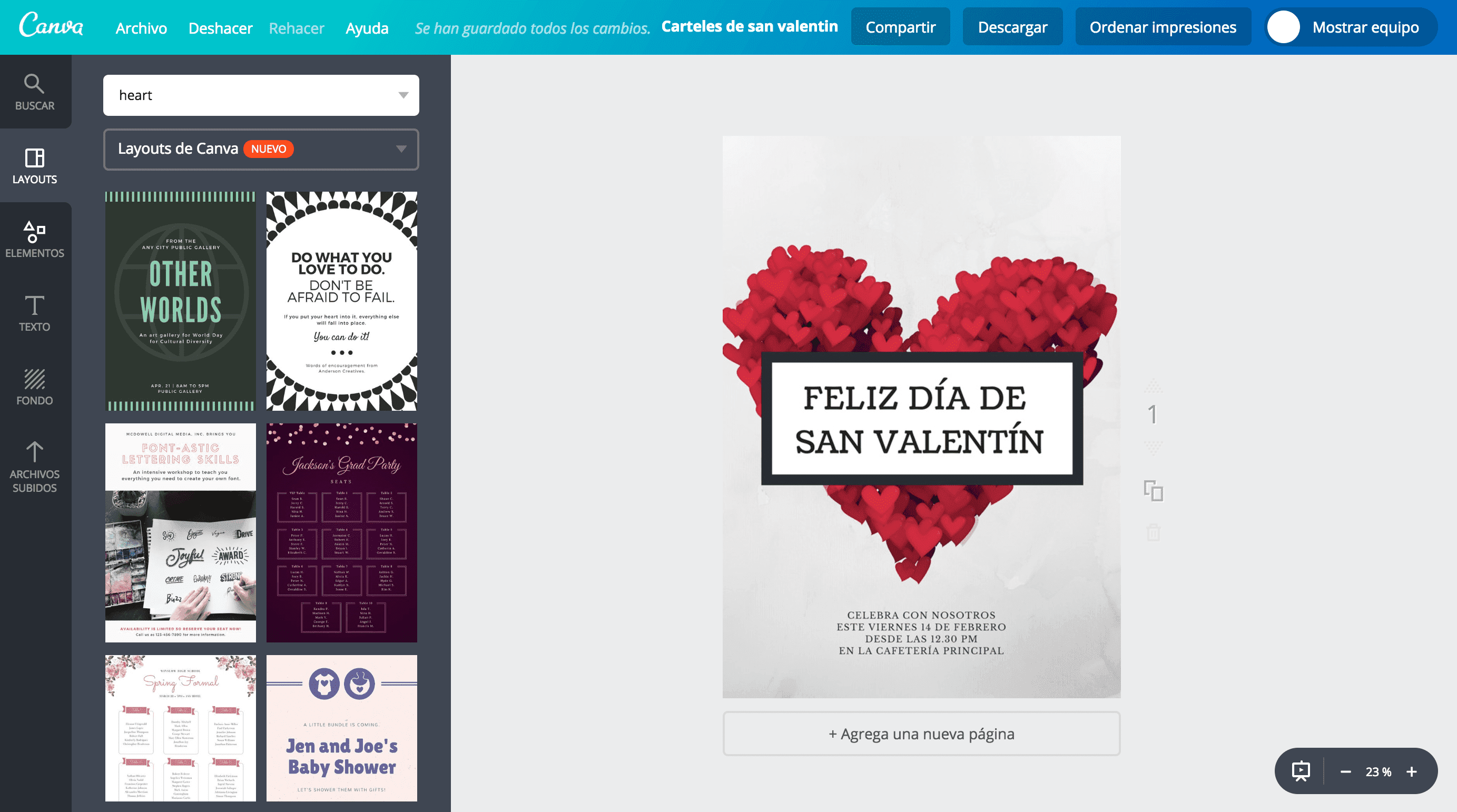 Carteles de San Valentín