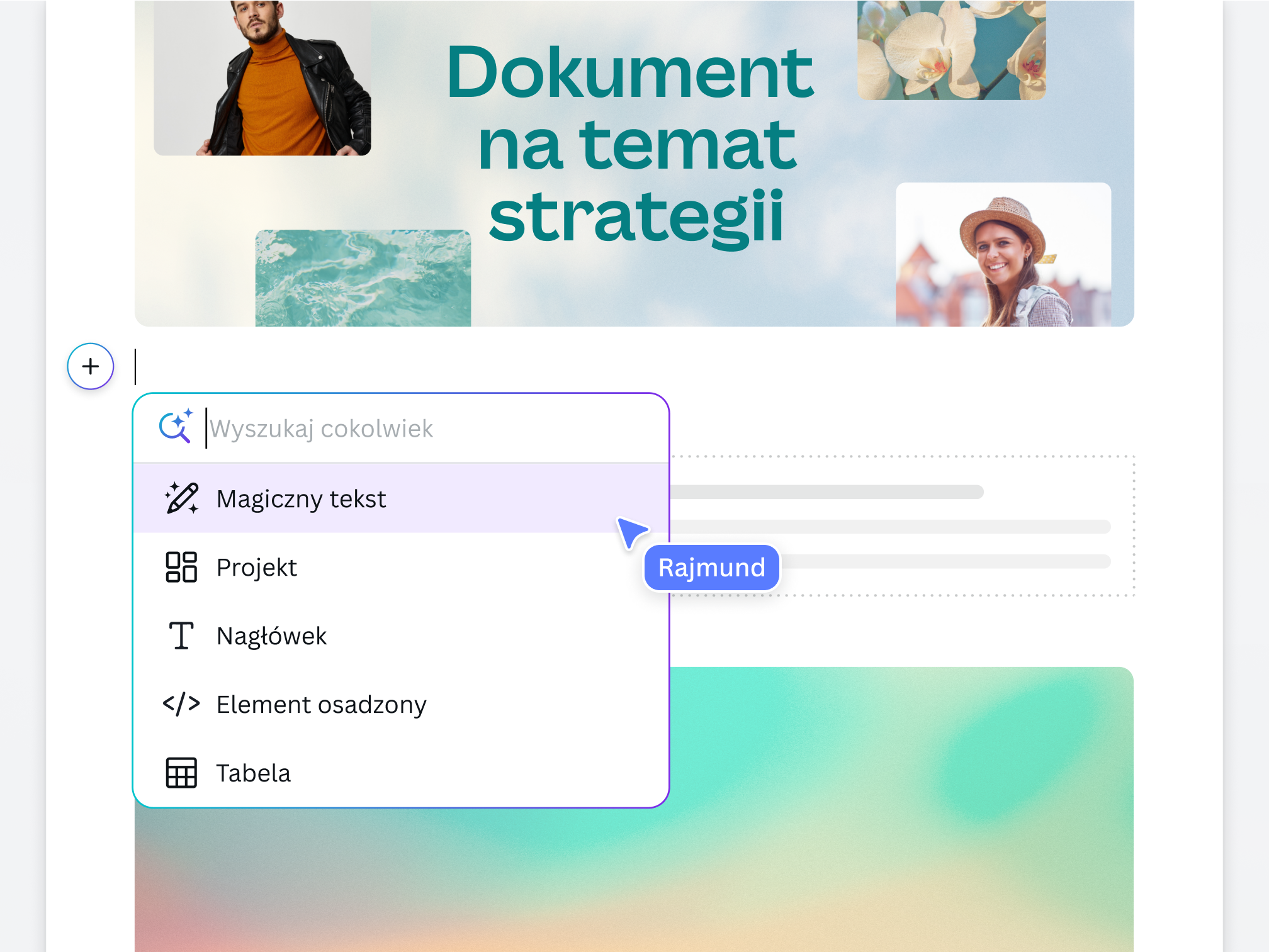 Preview of Magic Write on Canva Docs